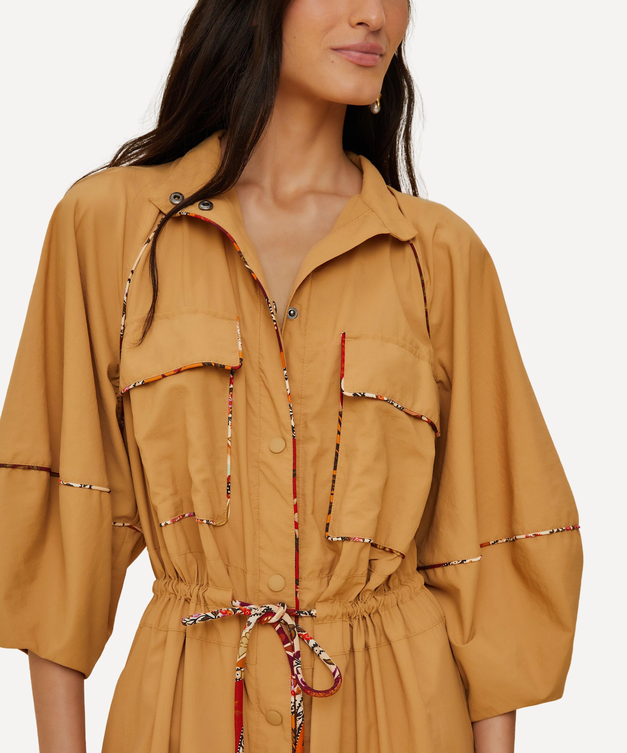 FARM Rio - Caramel Chemise Midi Dress image number 2