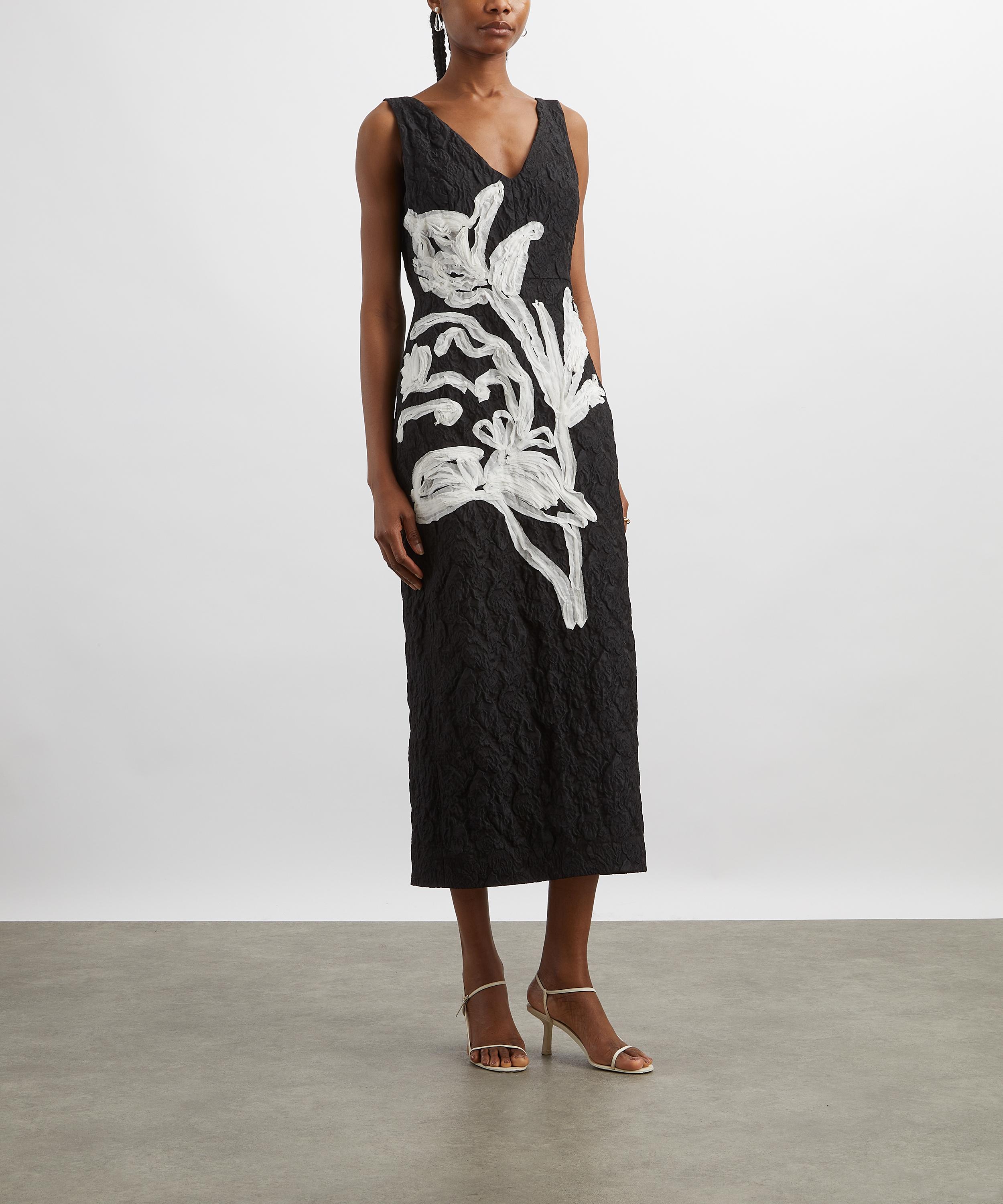 Erdem - Floral Jacquard Midi Dress image number 2