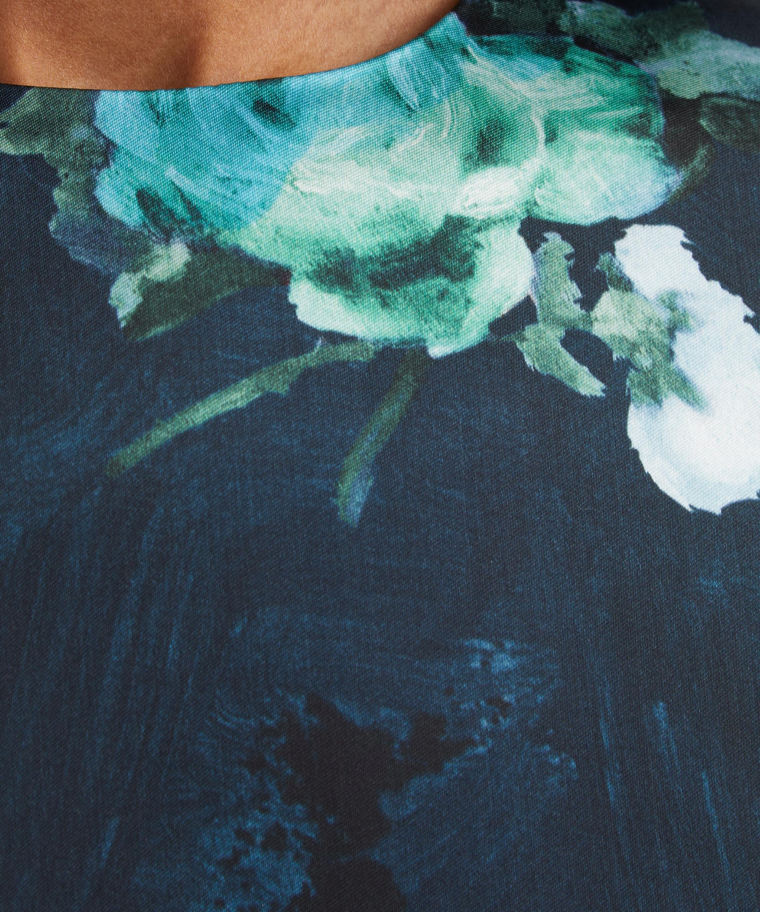 Erdem - Floral Print Duchesse Satin Midi Dress image number 4