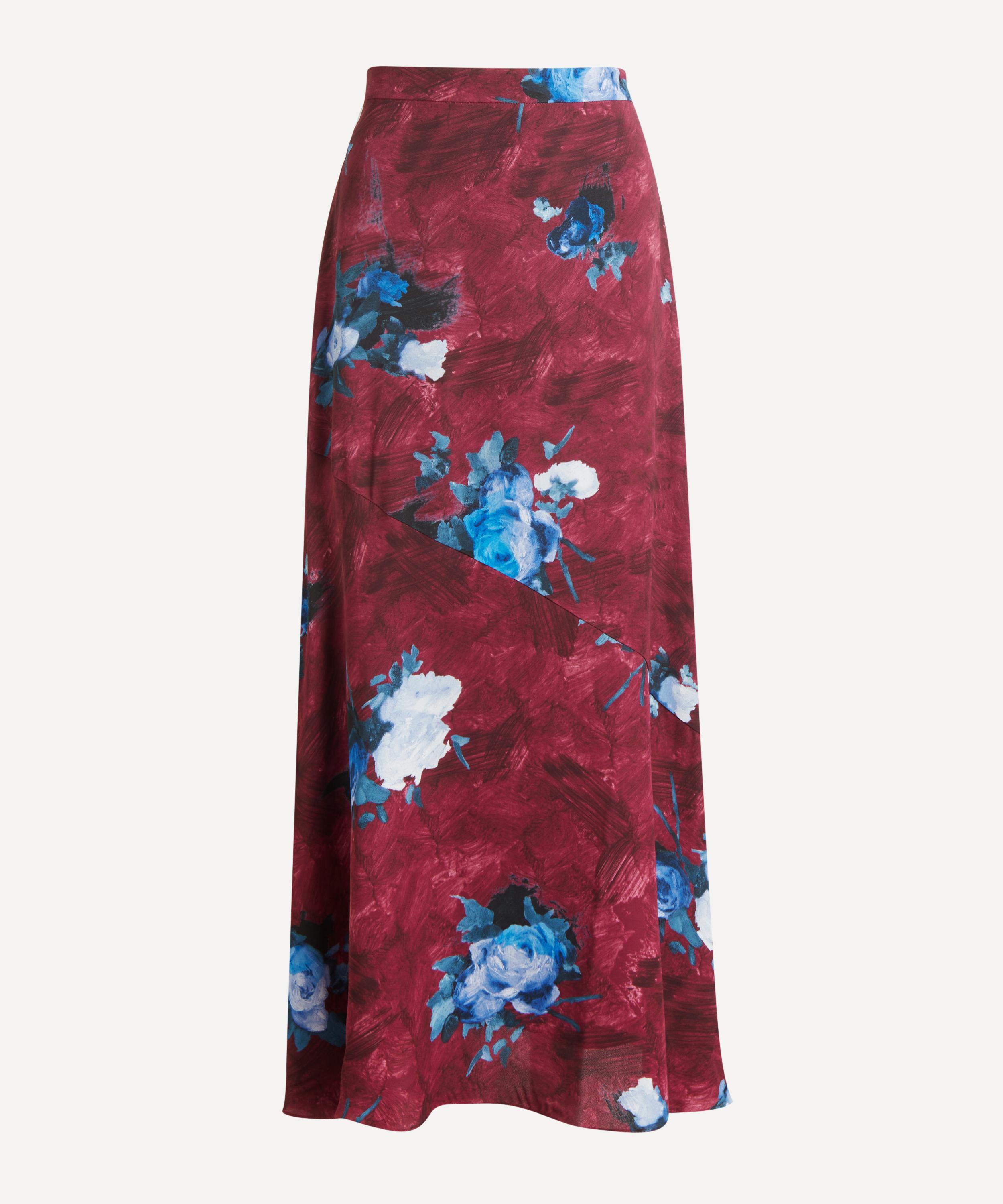 Erdem - Floral Print A-Line Midi Skirt