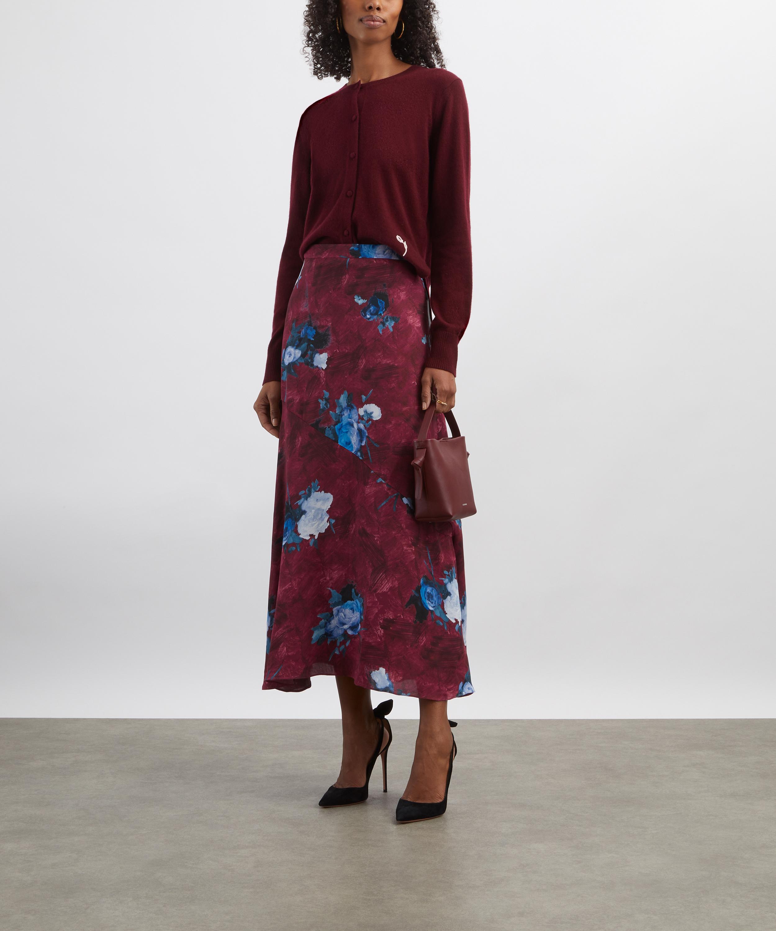 Erdem - Floral Print A-Line Midi Skirt image number 1