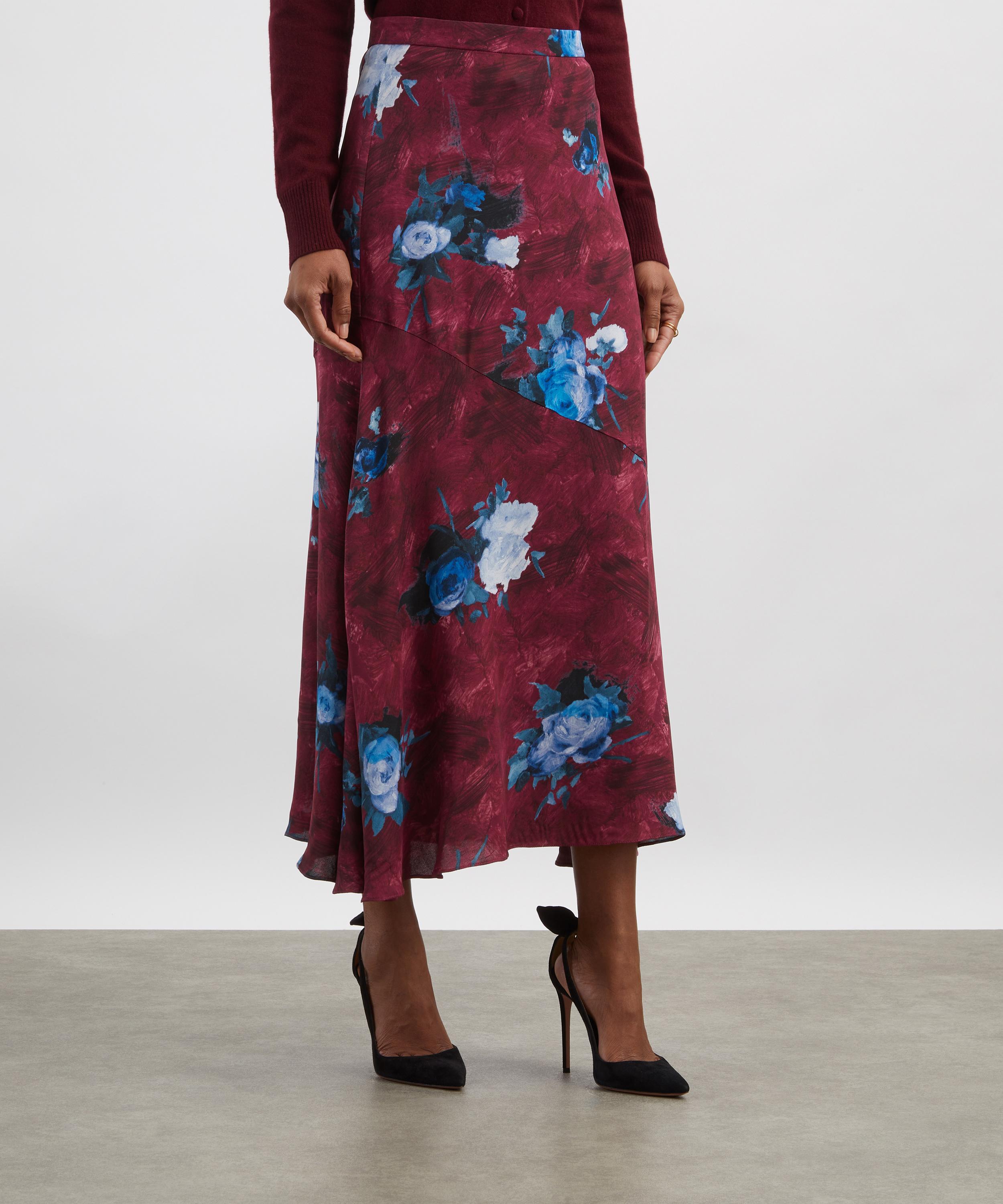 Erdem - Floral Print A-Line Midi Skirt image number 2