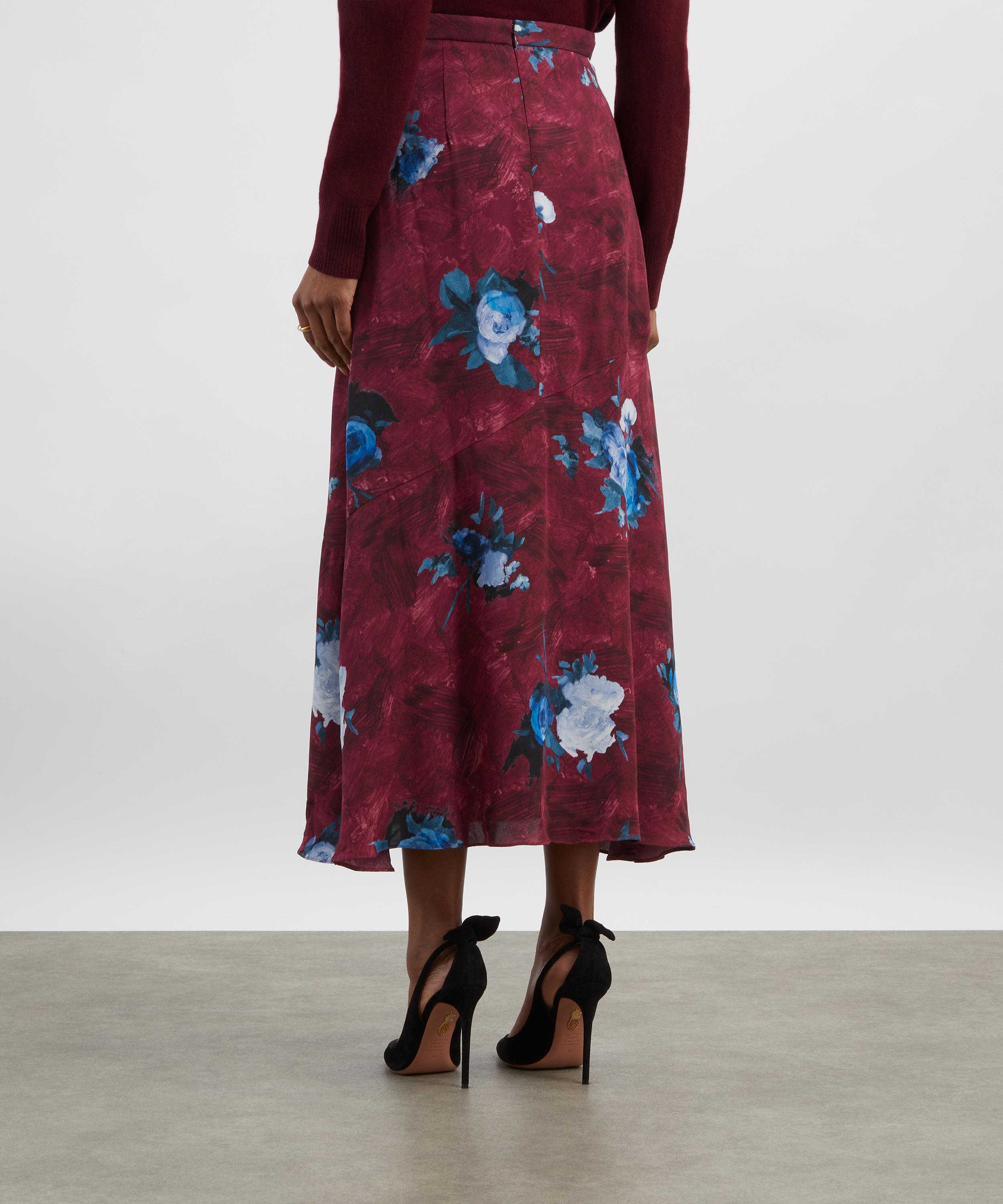 Erdem - Floral Print A-Line Midi Skirt image number 3