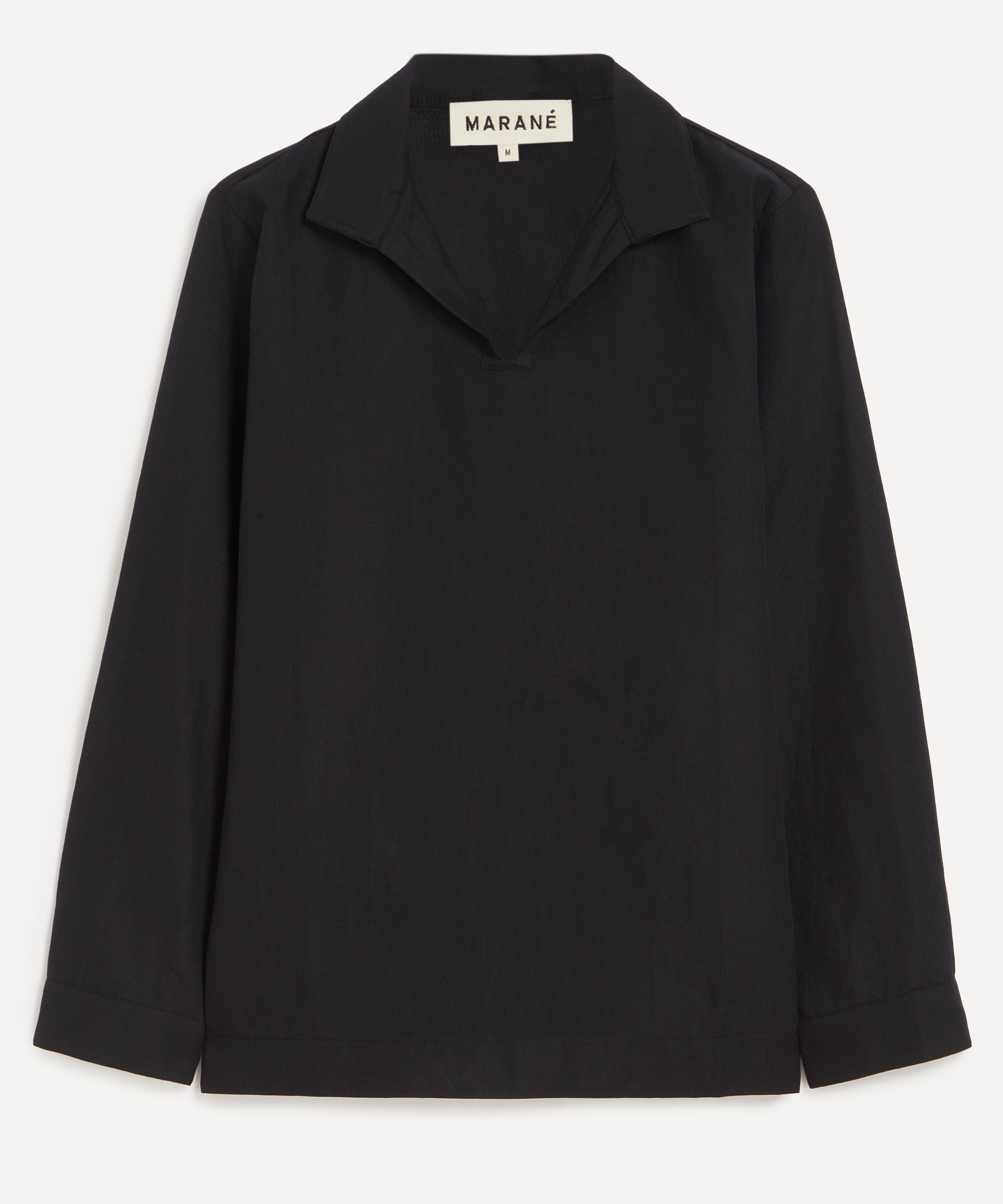 Marané - El Abrazo Black Cotton Shirt image number 0