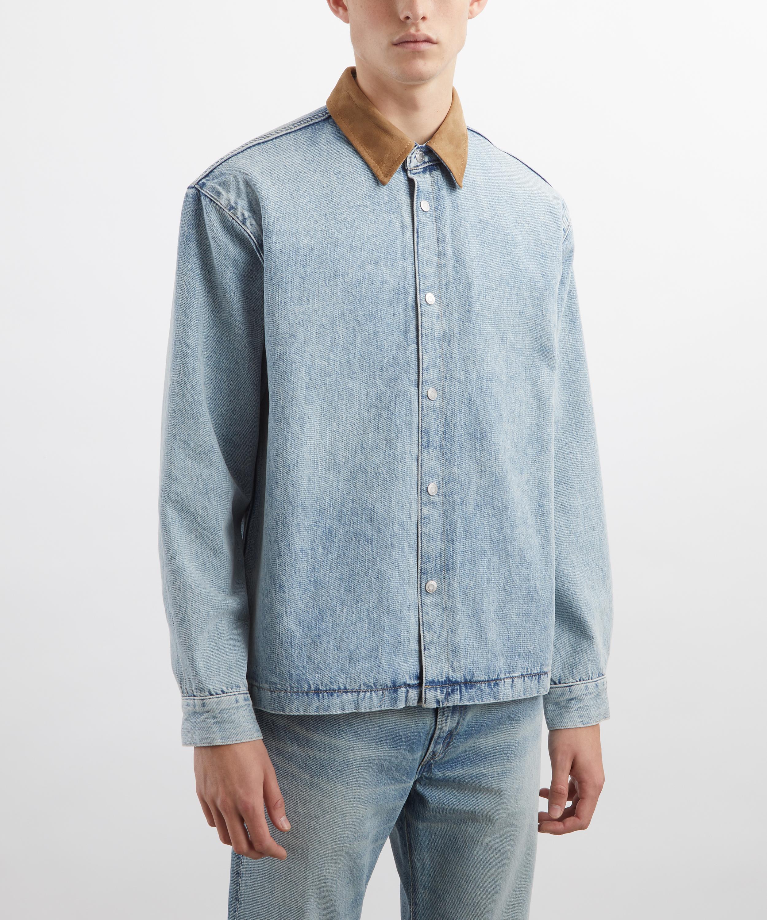 Frame - Contrast Collar Denim Overshirt image number 2