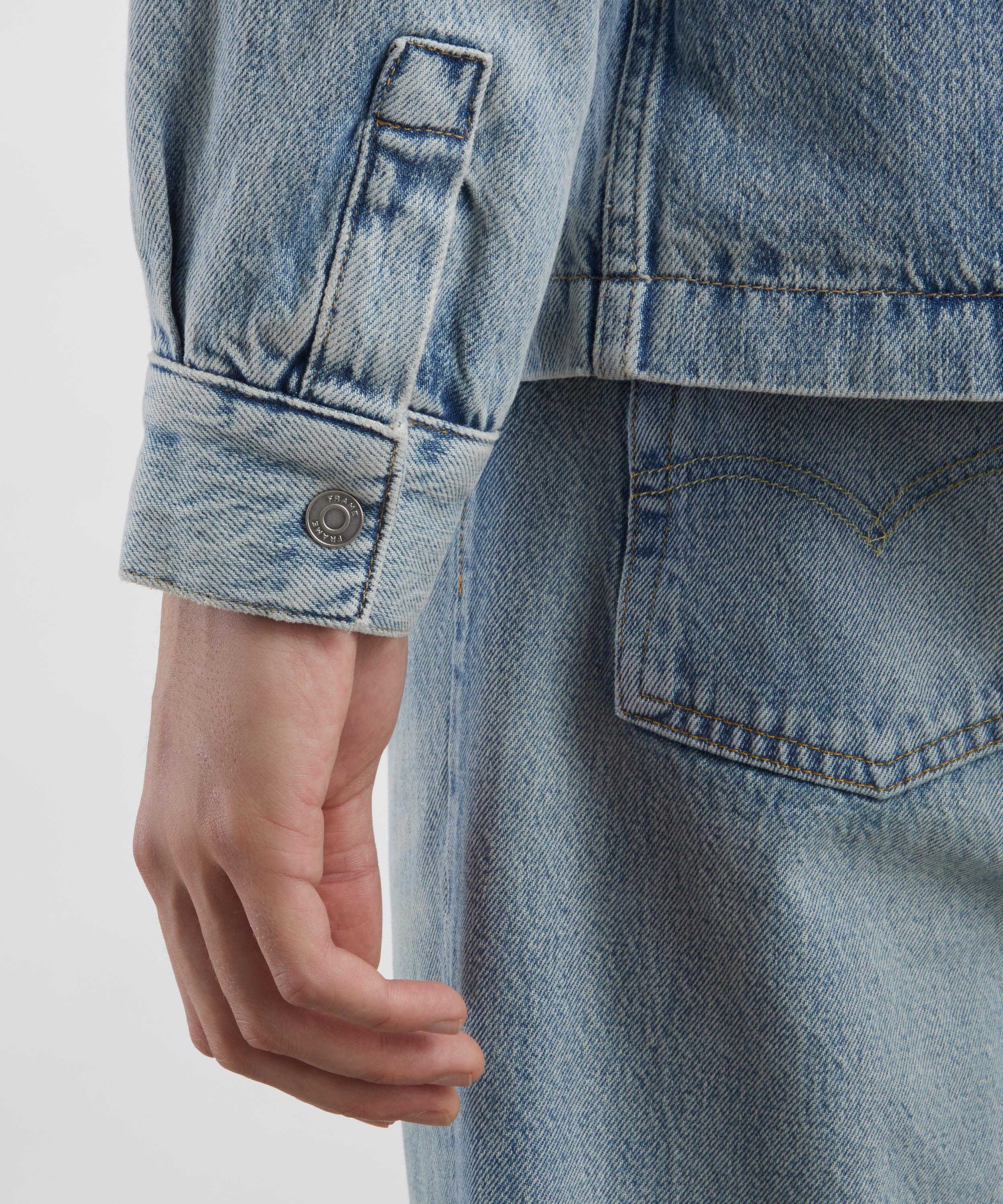 Frame - Contrast Collar Denim Overshirt image number 4