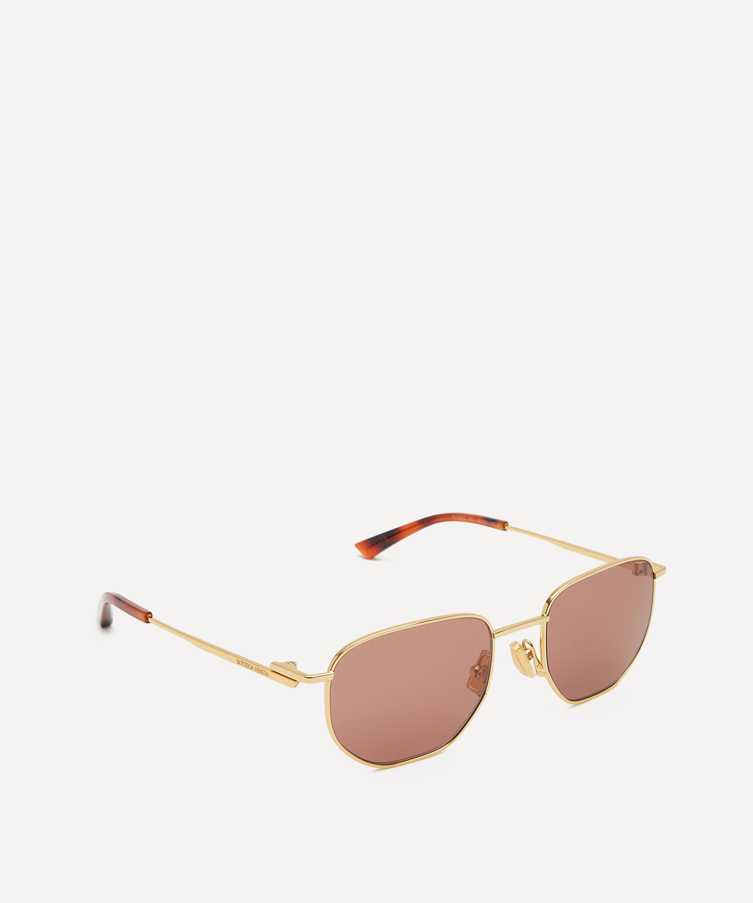 Bottega Veneta - Gold-Tone Aviator Sunglasses image number 1
