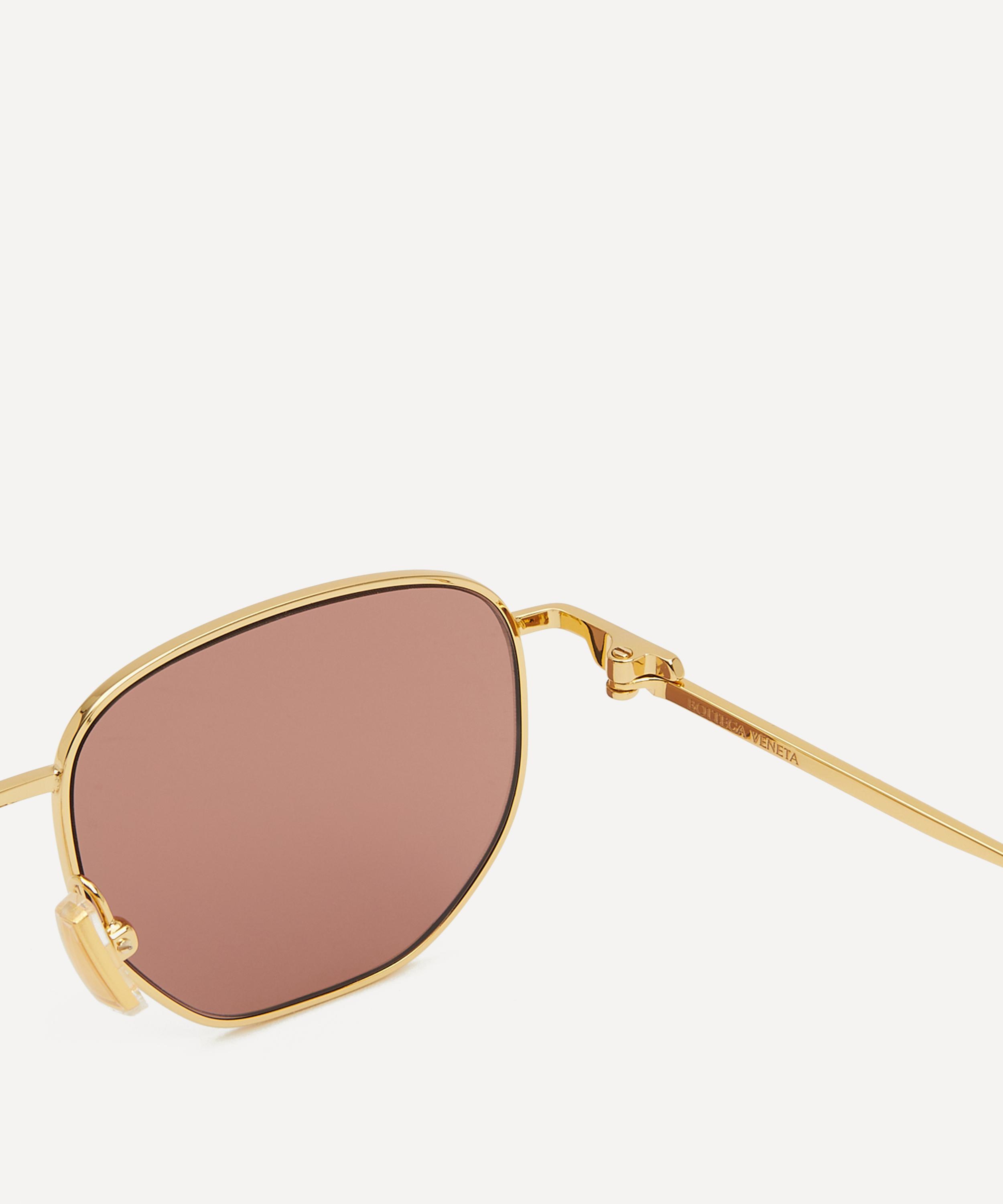 Bottega Veneta - Gold-Tone Aviator Sunglasses image number 2