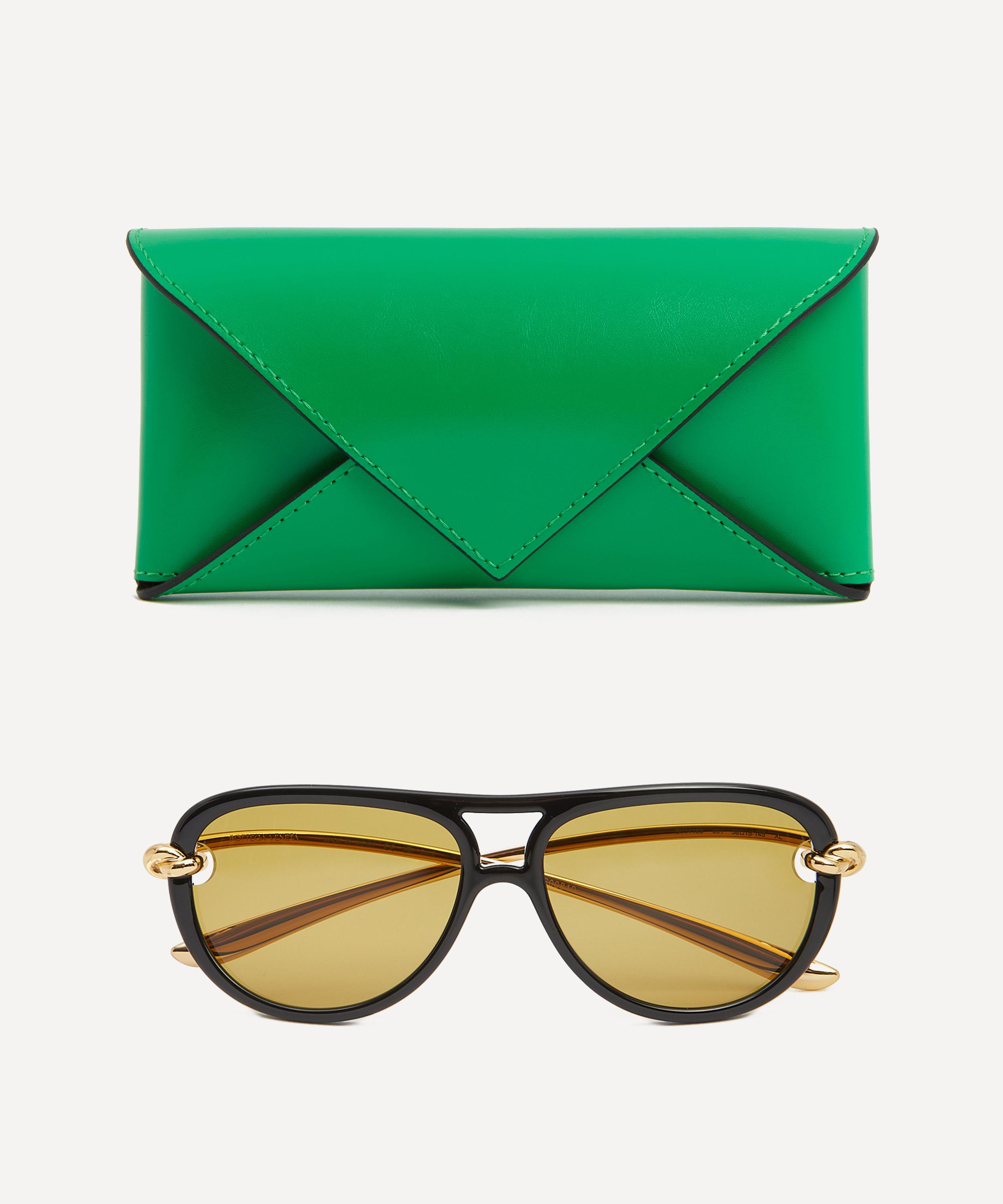 Bottega Veneta - Combination Aviator Sunglasses image number 3