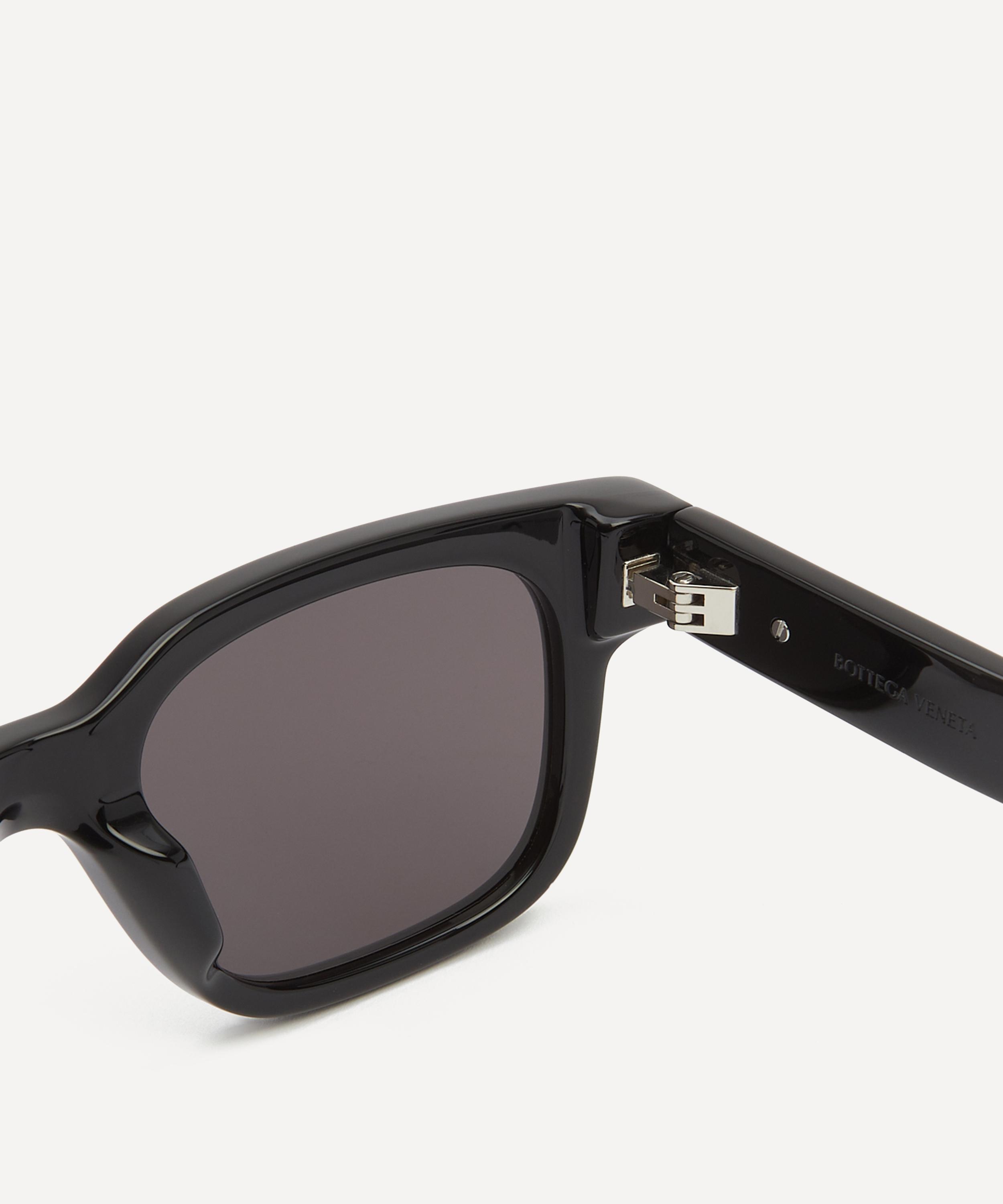 Bottega Veneta - Square Stretch Black Sunglasses image number 2