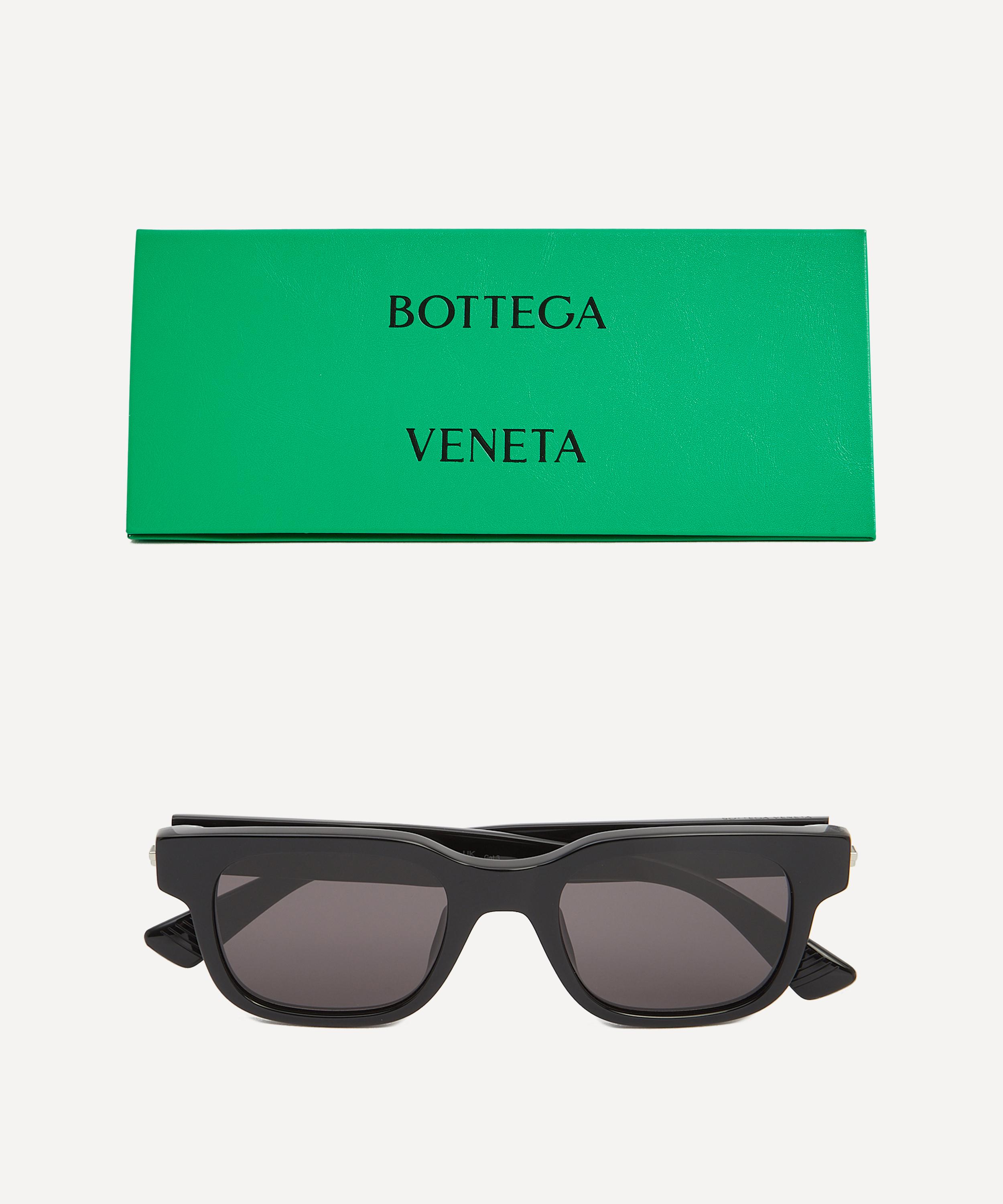 Bottega Veneta - Square Stretch Black Sunglasses image number 3