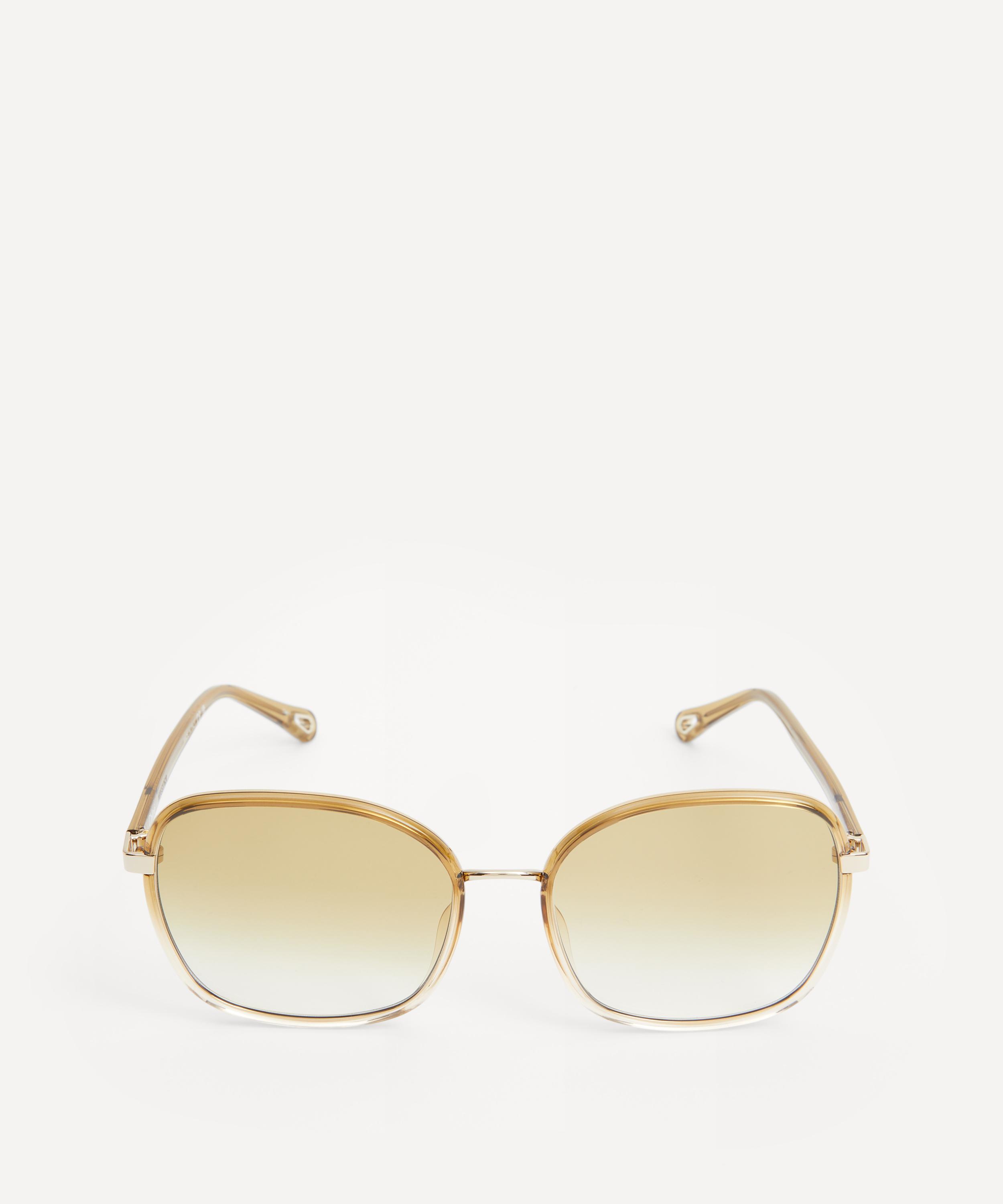 Chloé - Square Translucent Acetate Sunglasses