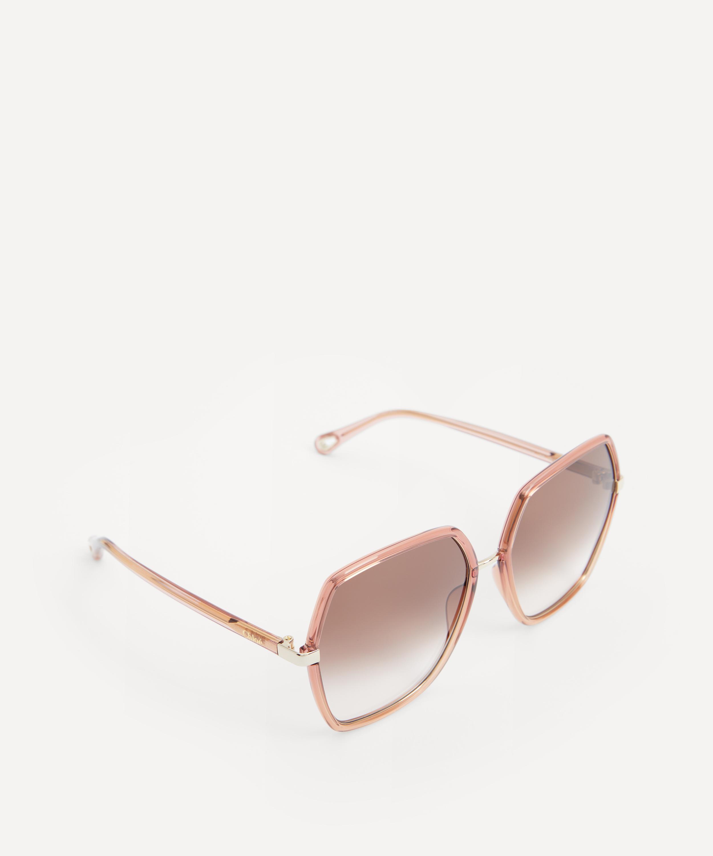 Chloé - Geometric Square Translucent Acetate Sunglasses image number 1