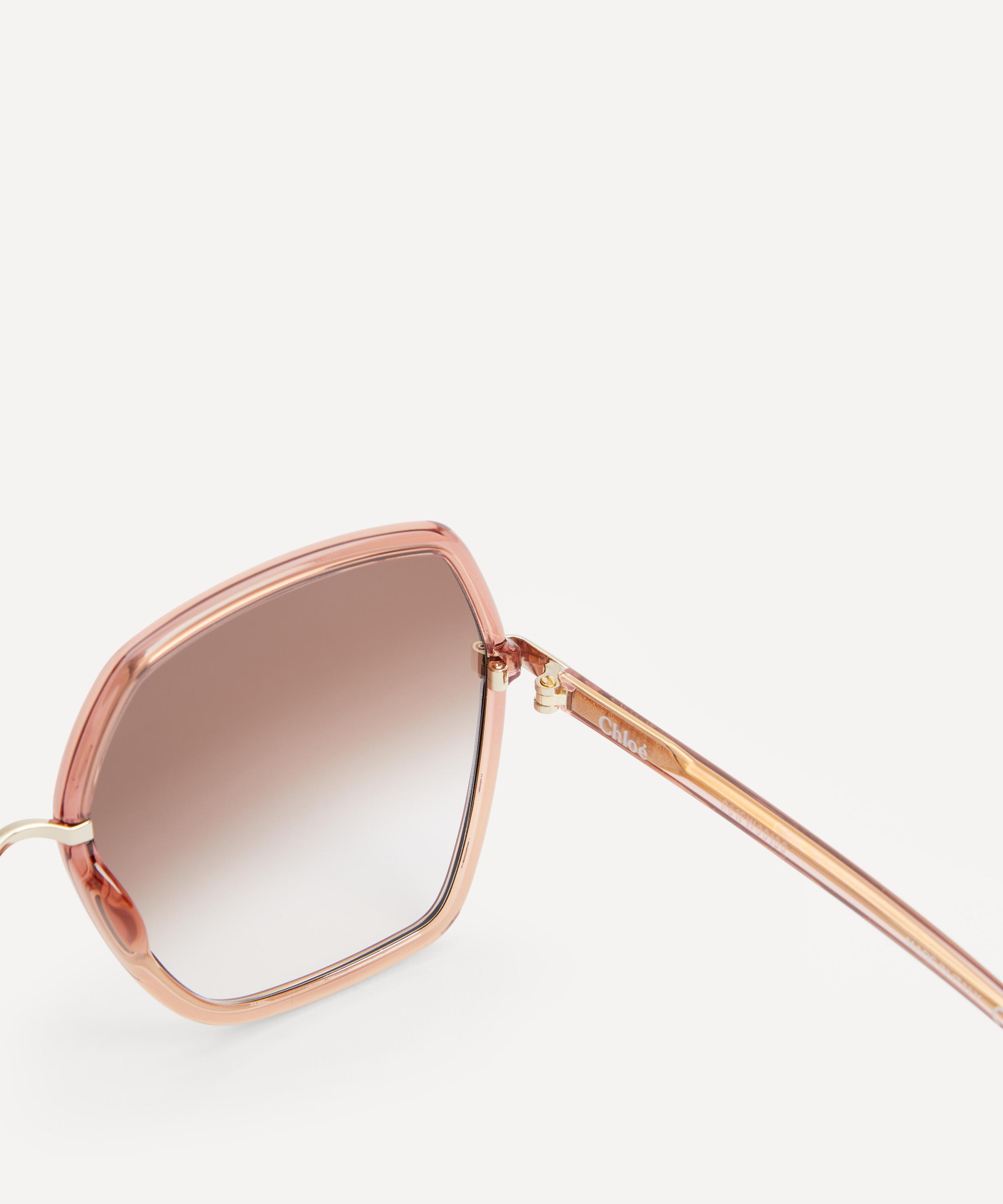 Chloé - Geometric Square Translucent Acetate Sunglasses image number 2