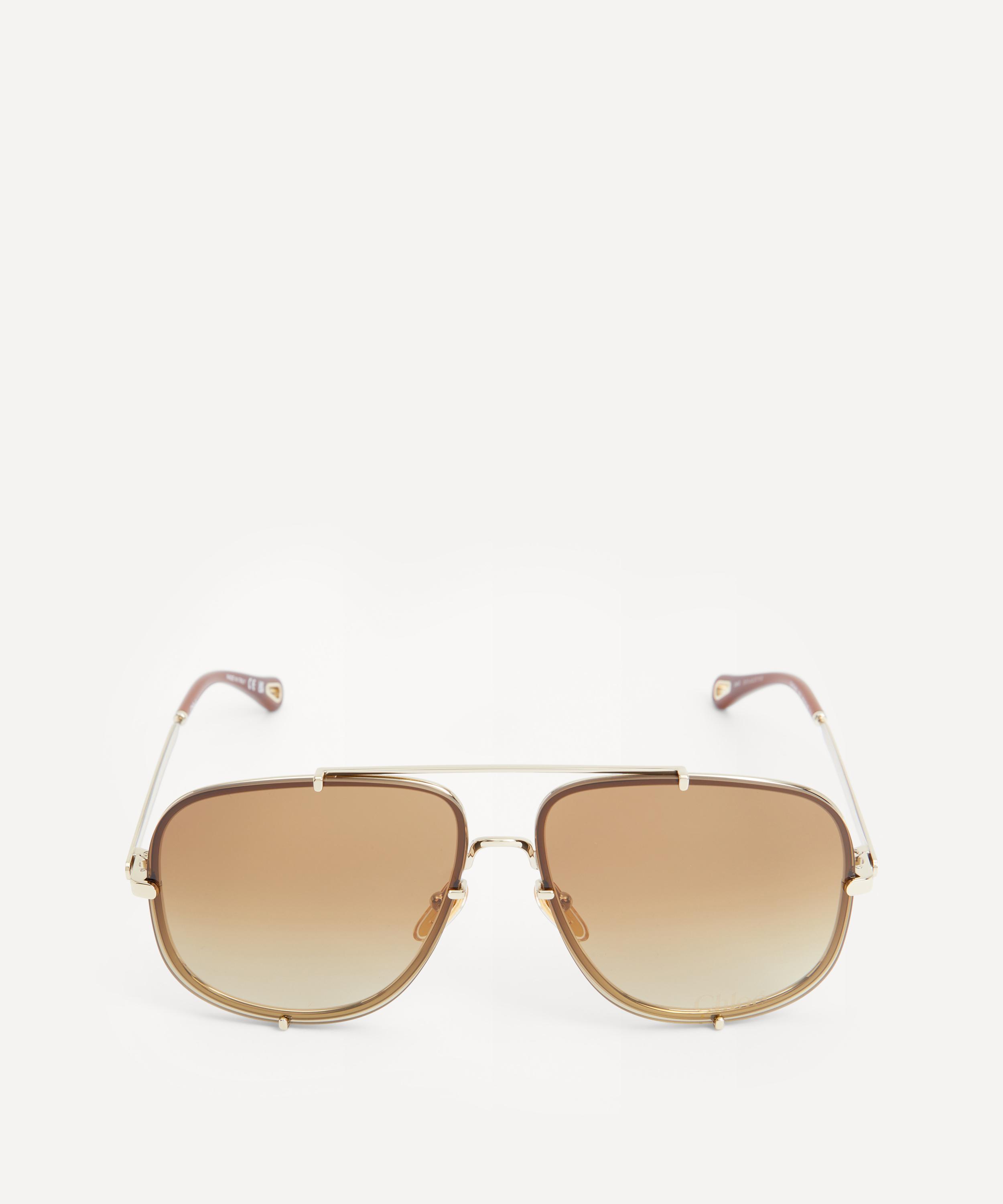 Chloé - Aviator Metal Sunglasses