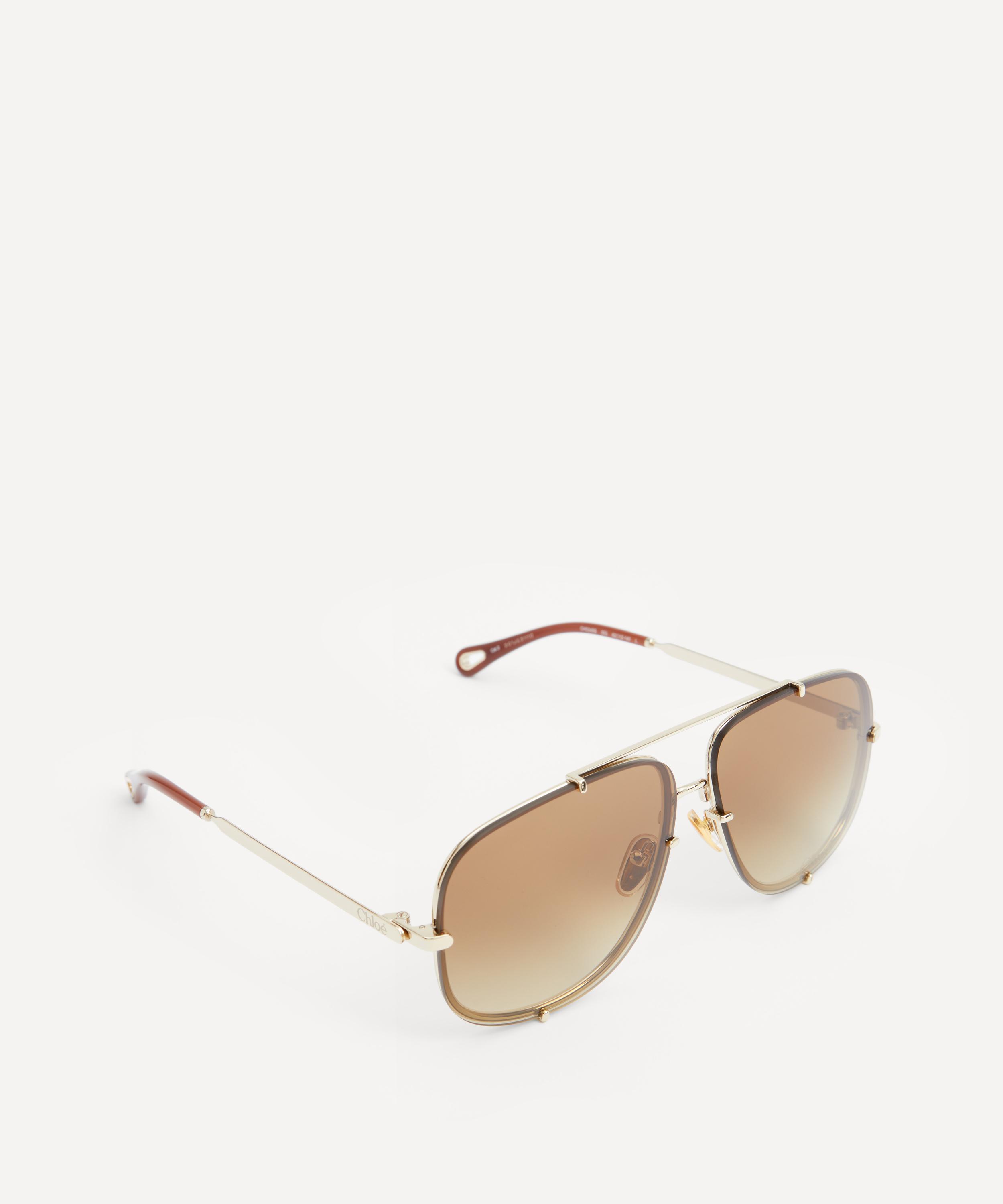 Chloé - Aviator Metal Sunglasses image number 1