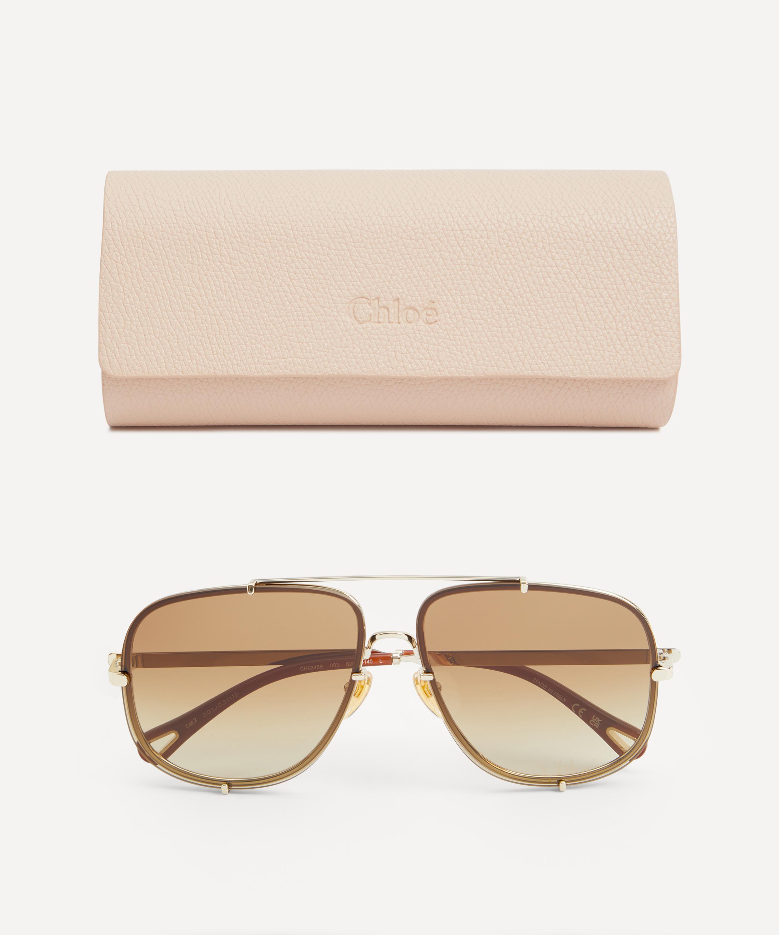 Chloé - Aviator Metal Sunglasses image number 3