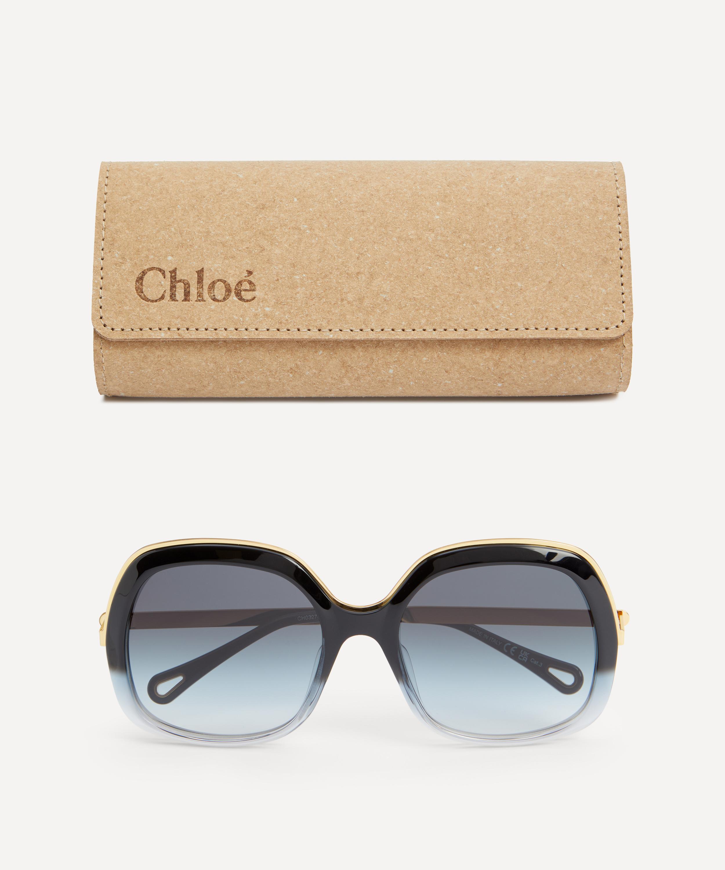 Chloé - Square Two Tone Acetate Sunglasses image number 3