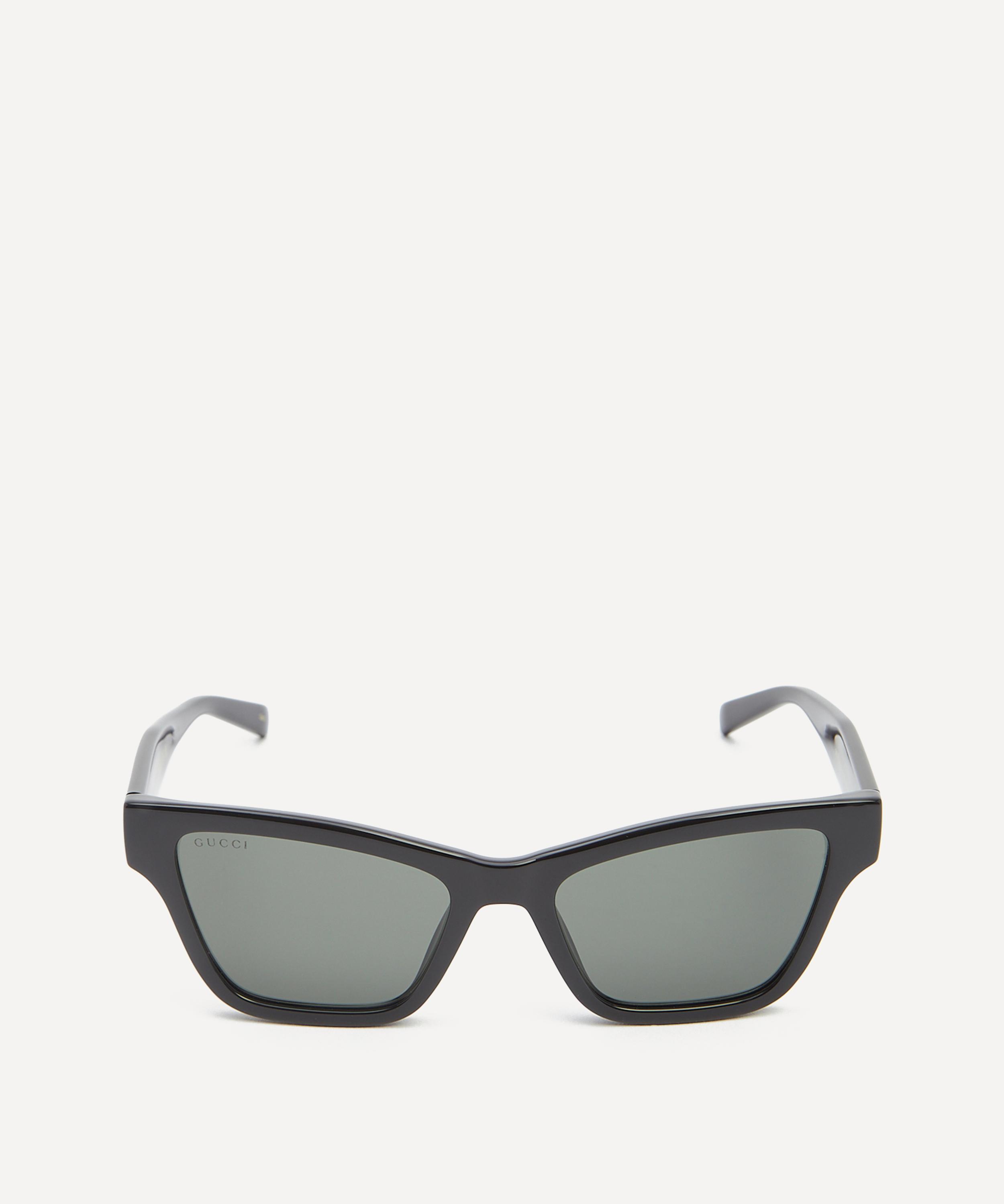 Gucci - Chunky Cat Eye Black Acetate Sunglasses image number 0