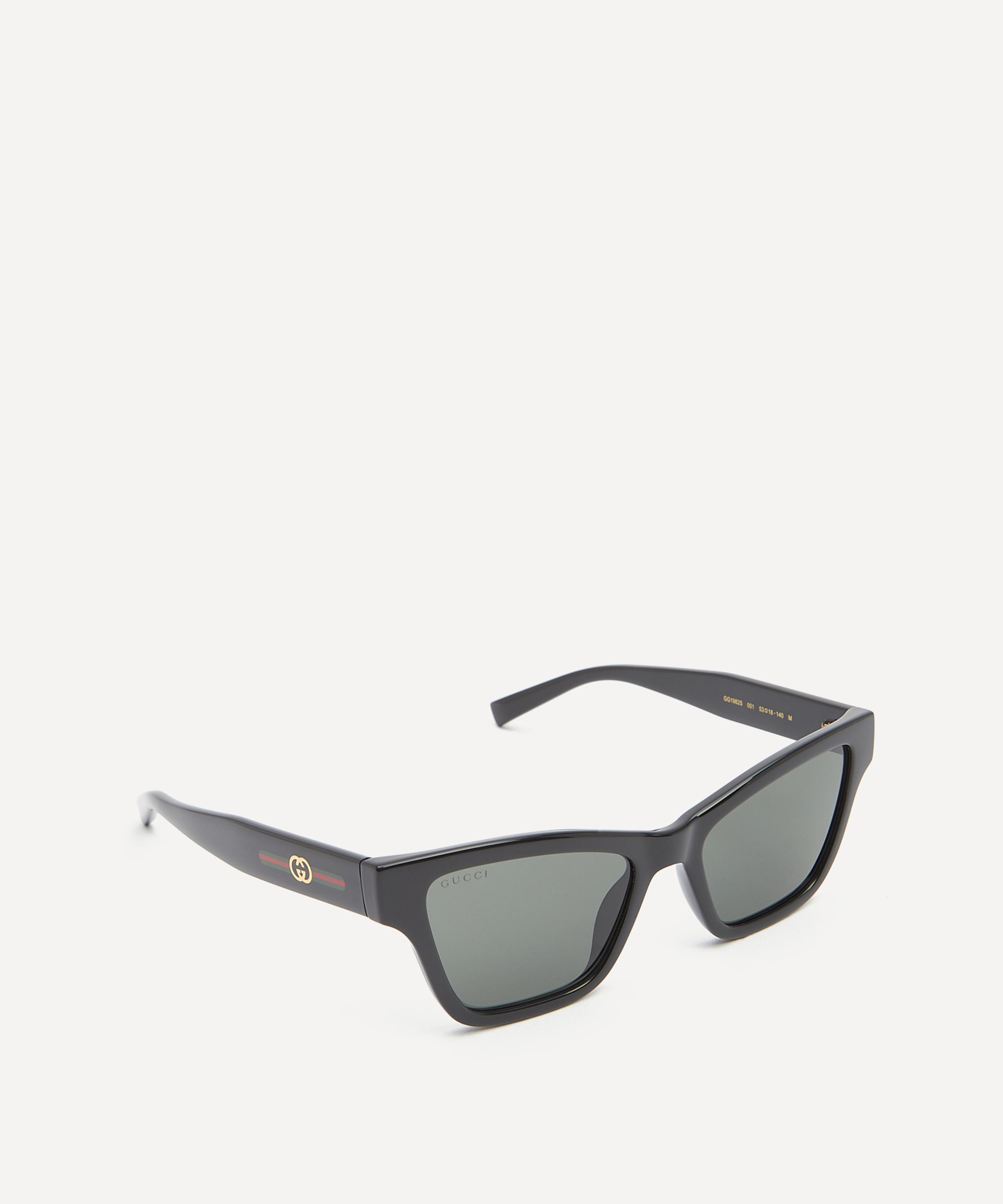 Gucci - Chunky Cat Eye Black Acetate Sunglasses image number 1