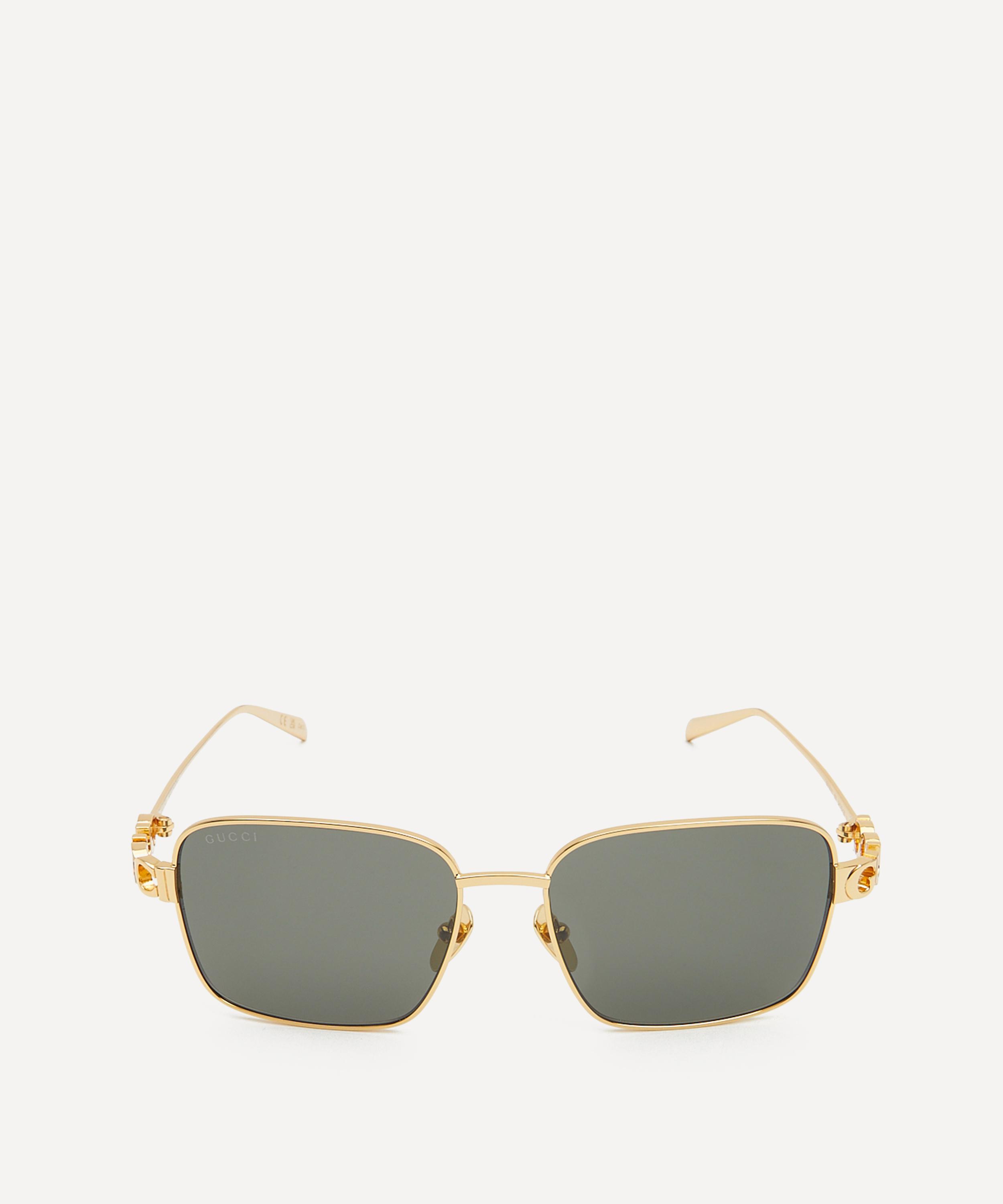 Gucci - Square Metal Cut-Out Logo Sunglasses image number 0