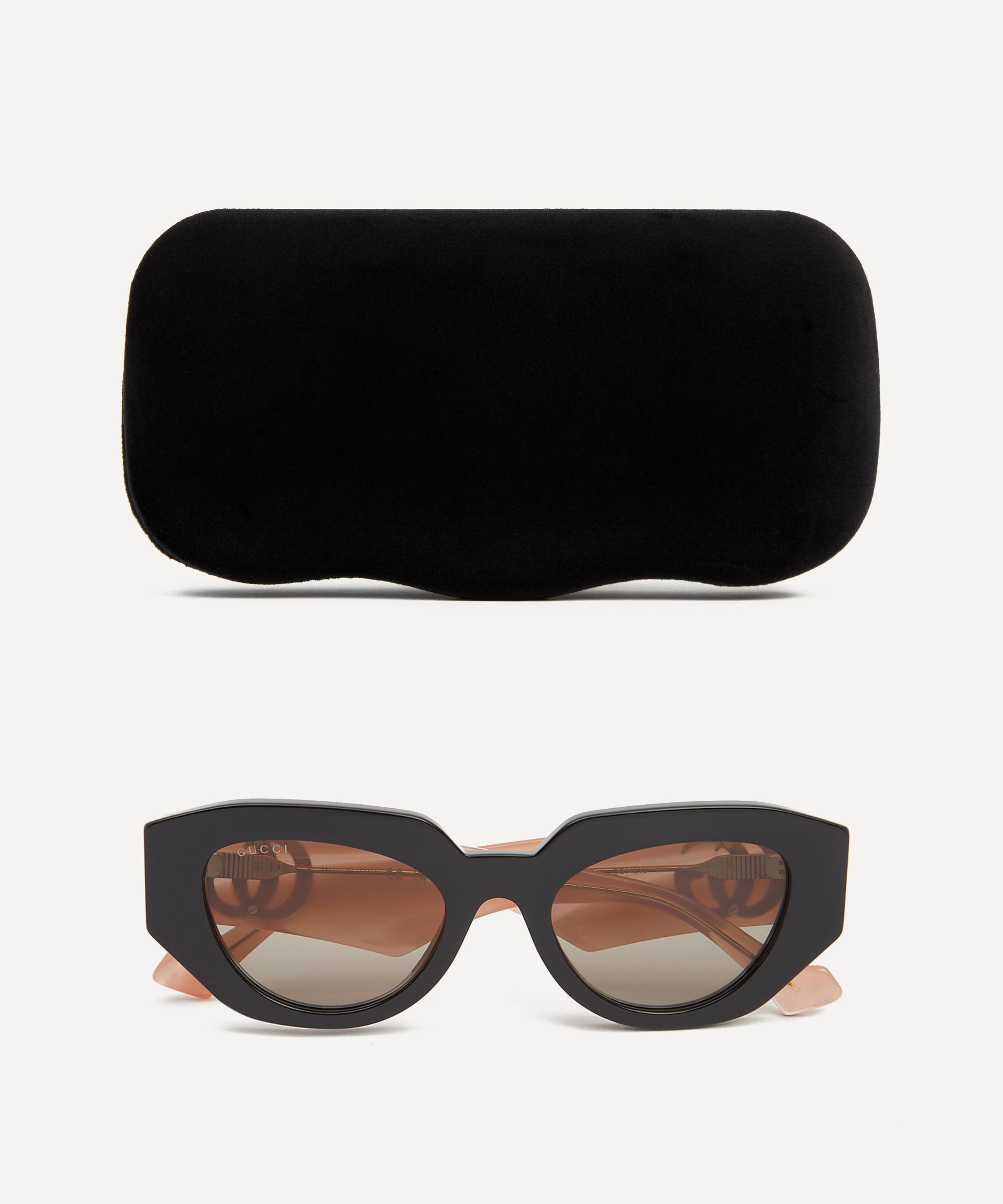 Gucci - Chunky Cat Eye Acetate Sunglasses image number 3