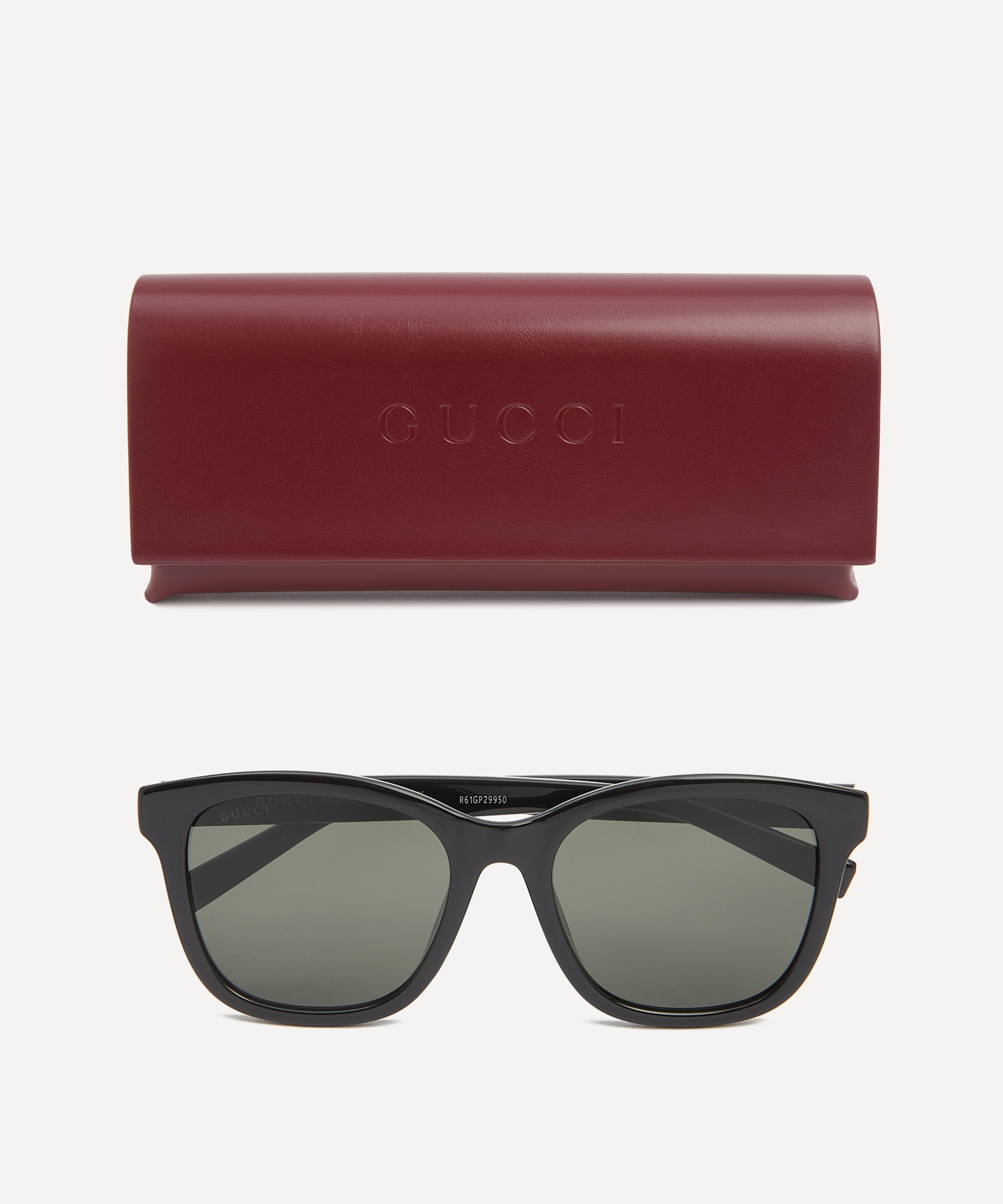 Gucci - Square Black Acetate Sunglasses image number 3