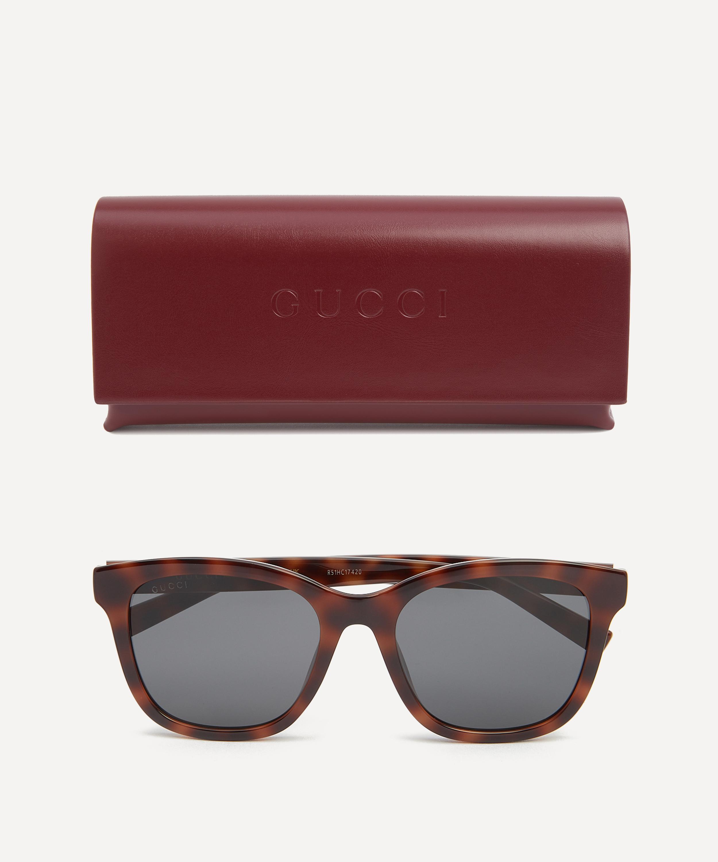 Gucci - Square Havana Acetate Sunglasses image number 3