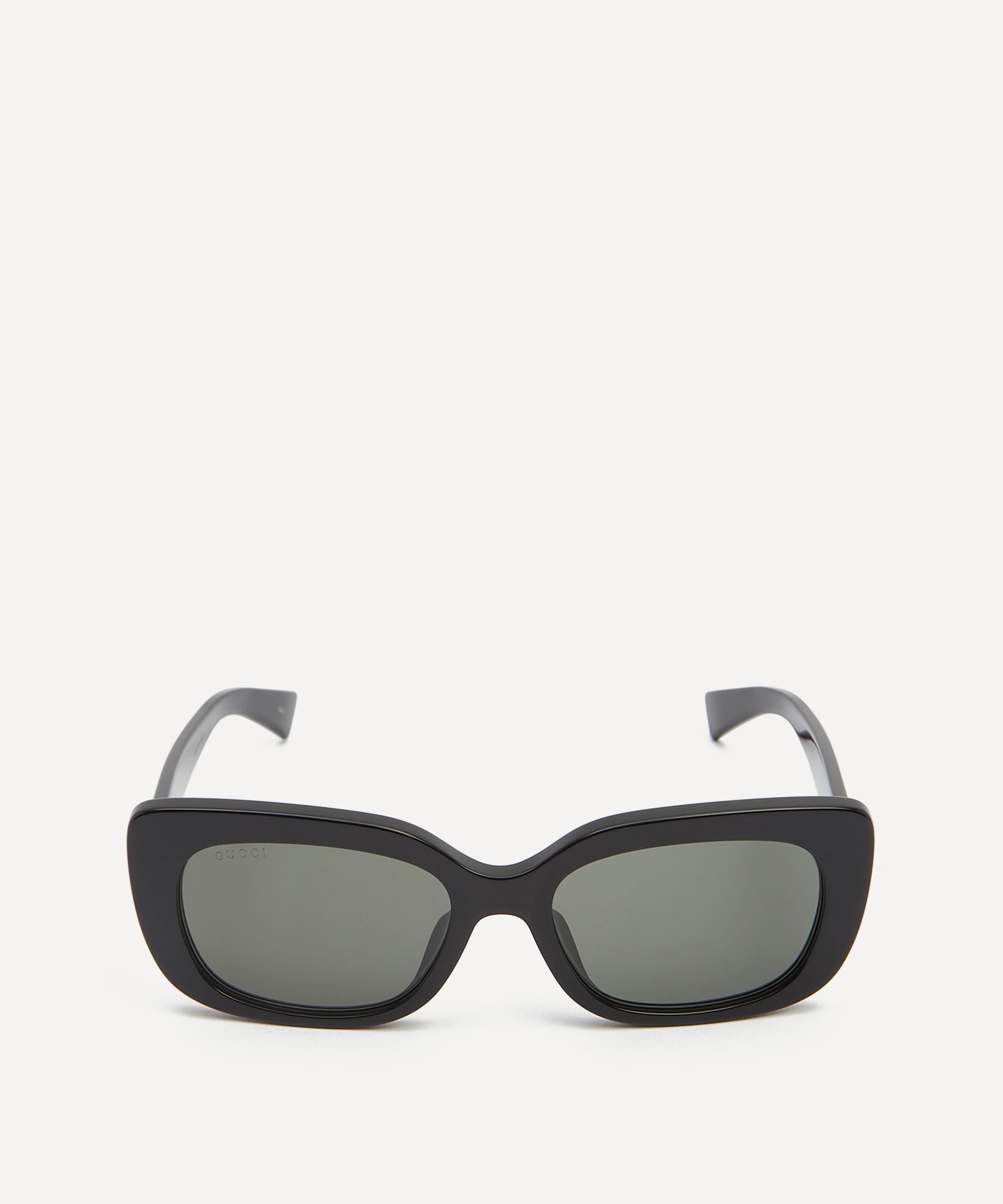 Gucci - Geometric Black Acetate Sunglasses image number 0