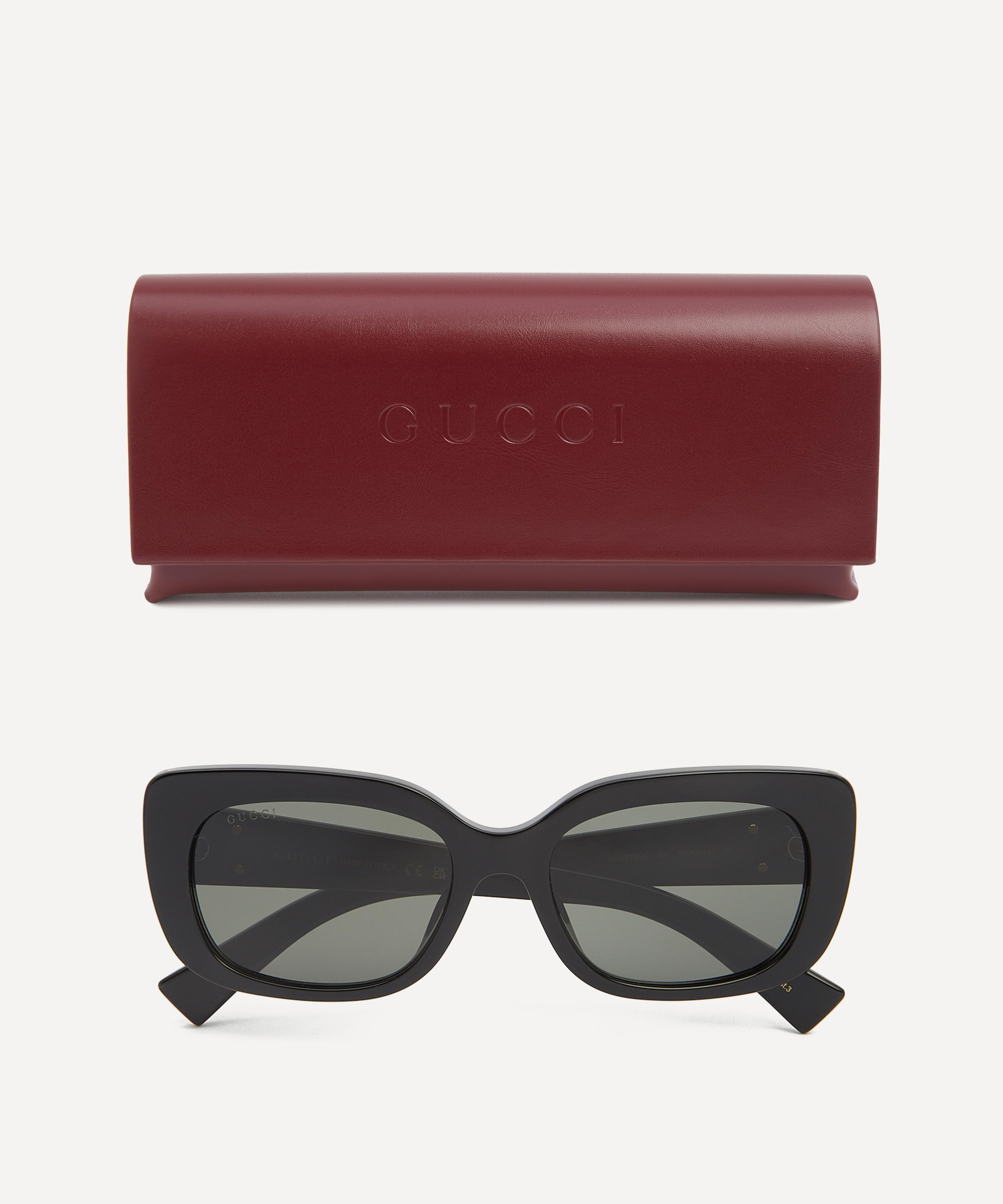 Gucci - Geometric Black Acetate Sunglasses image number 3