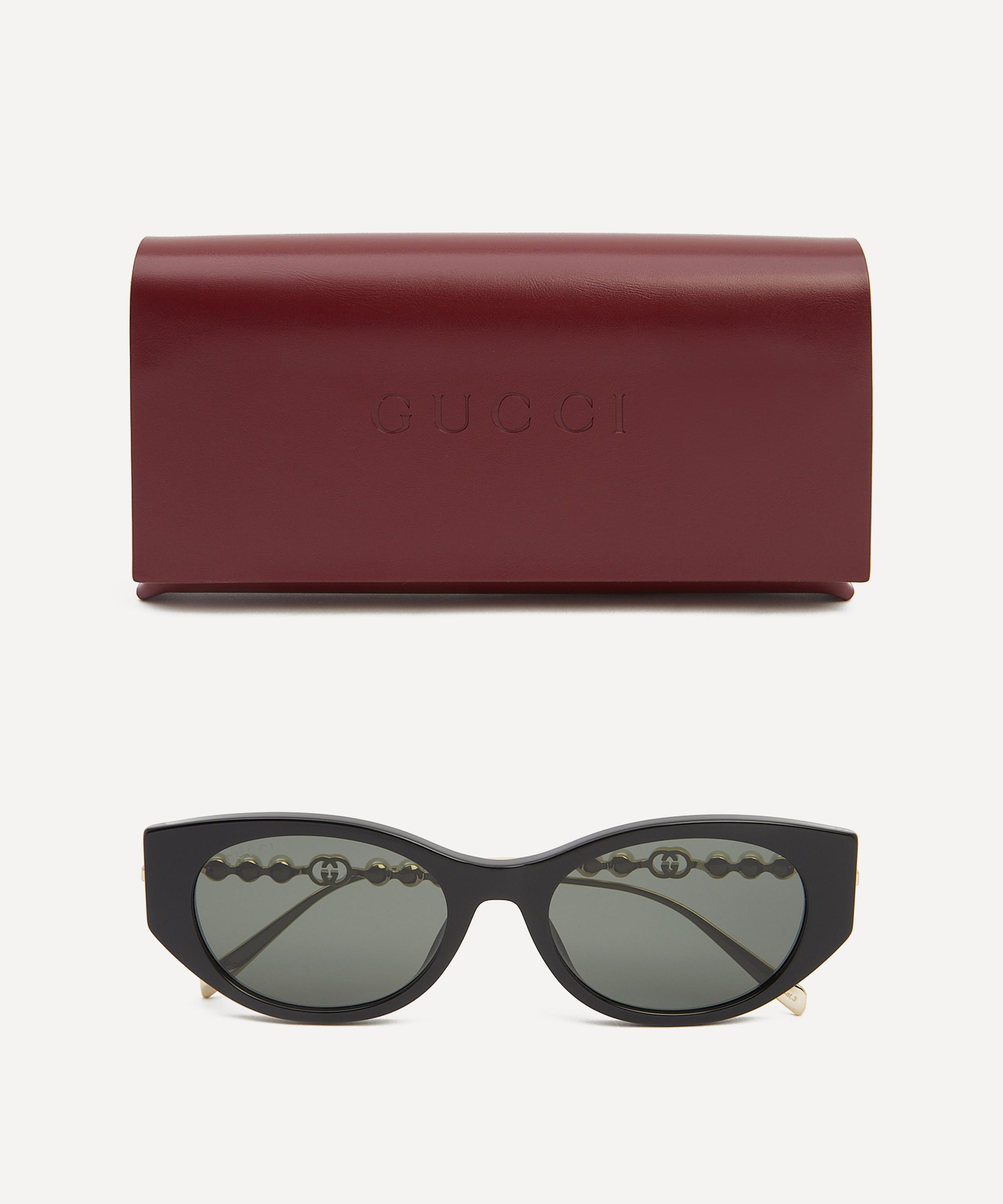Gucci - Cat Eye Combination Sunglasses image number 3