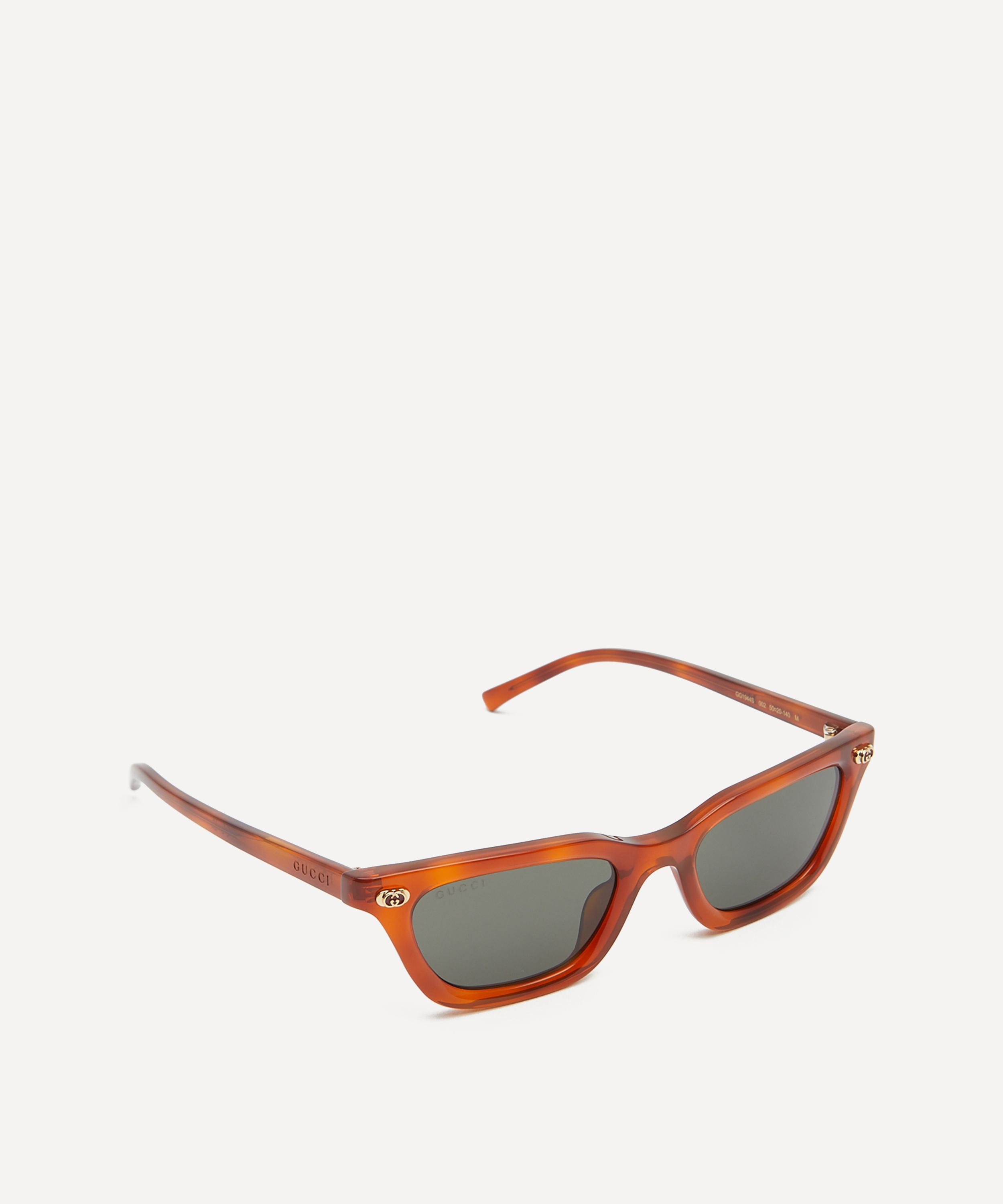Gucci - Slim Square Havana Acetate Sunglasses image number 1