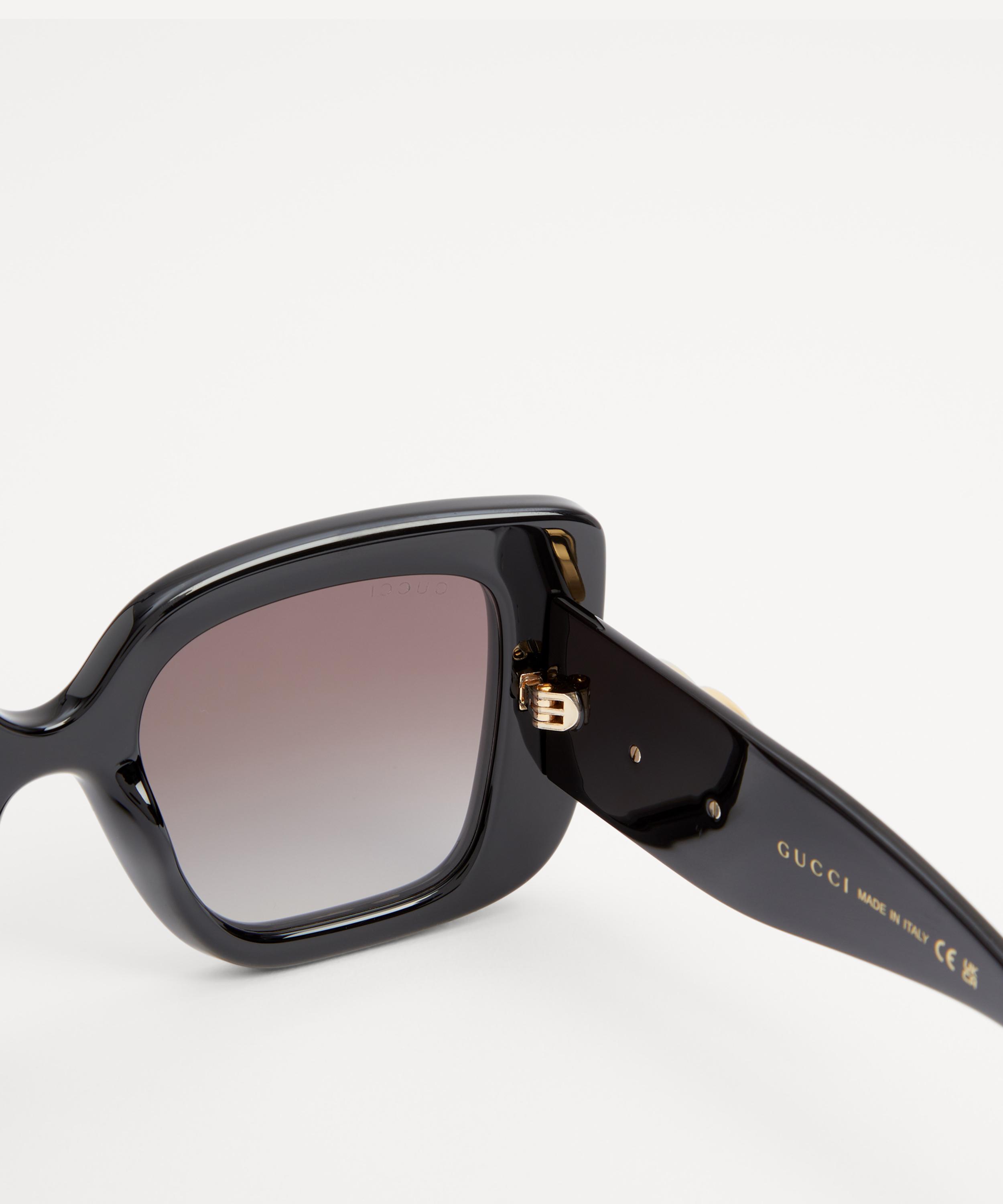 Gucci - Square Black Acetate Sunglasses image number 2