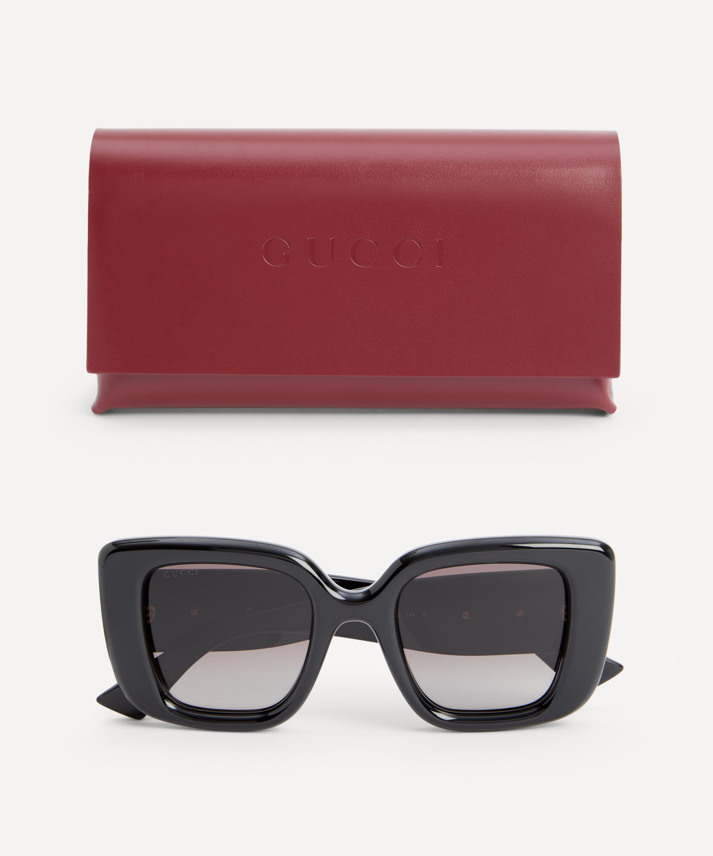Gucci - Square Black Acetate Sunglasses image number 3