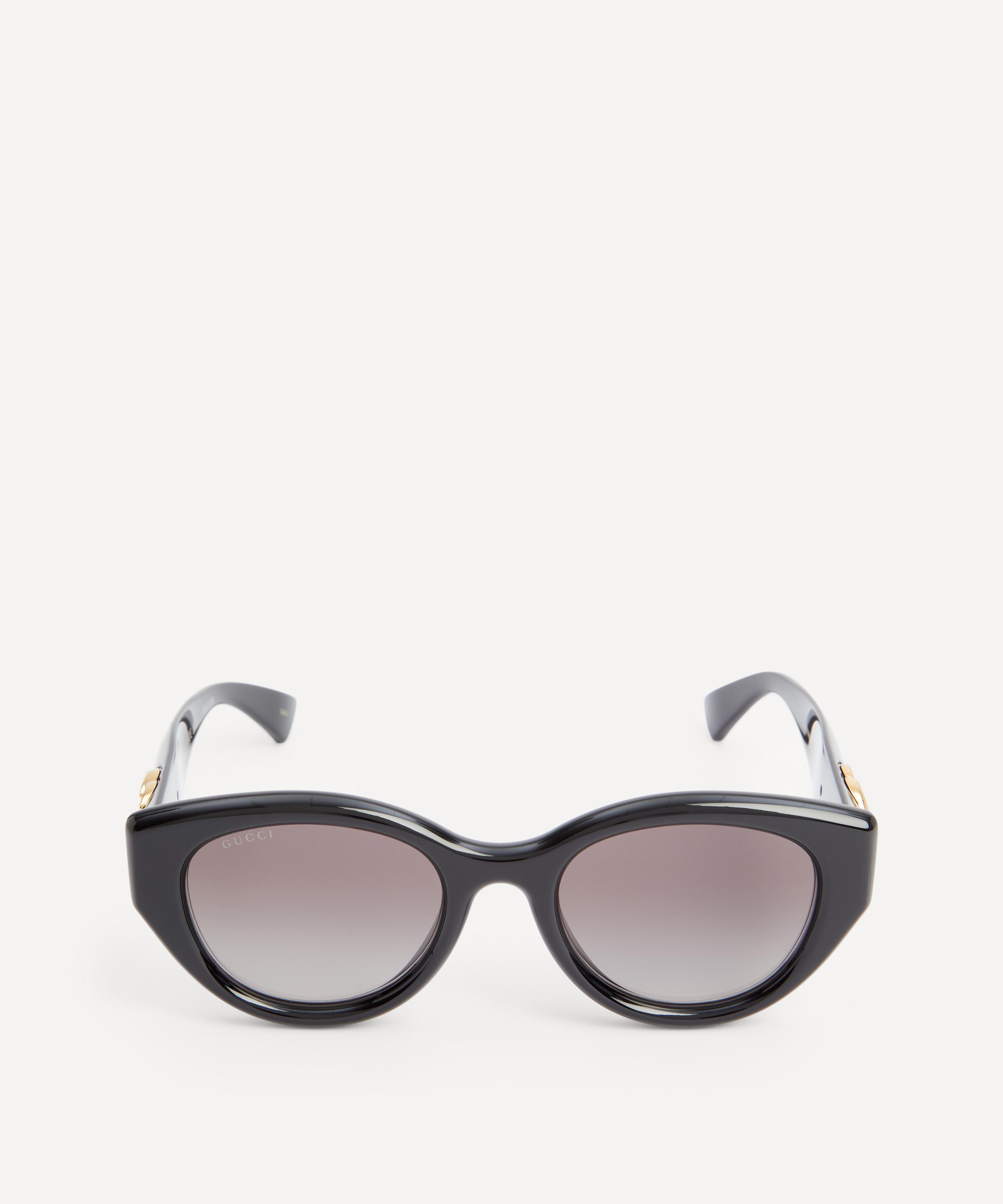 Gucci - Cat Eye Black Acetate Sunglasses