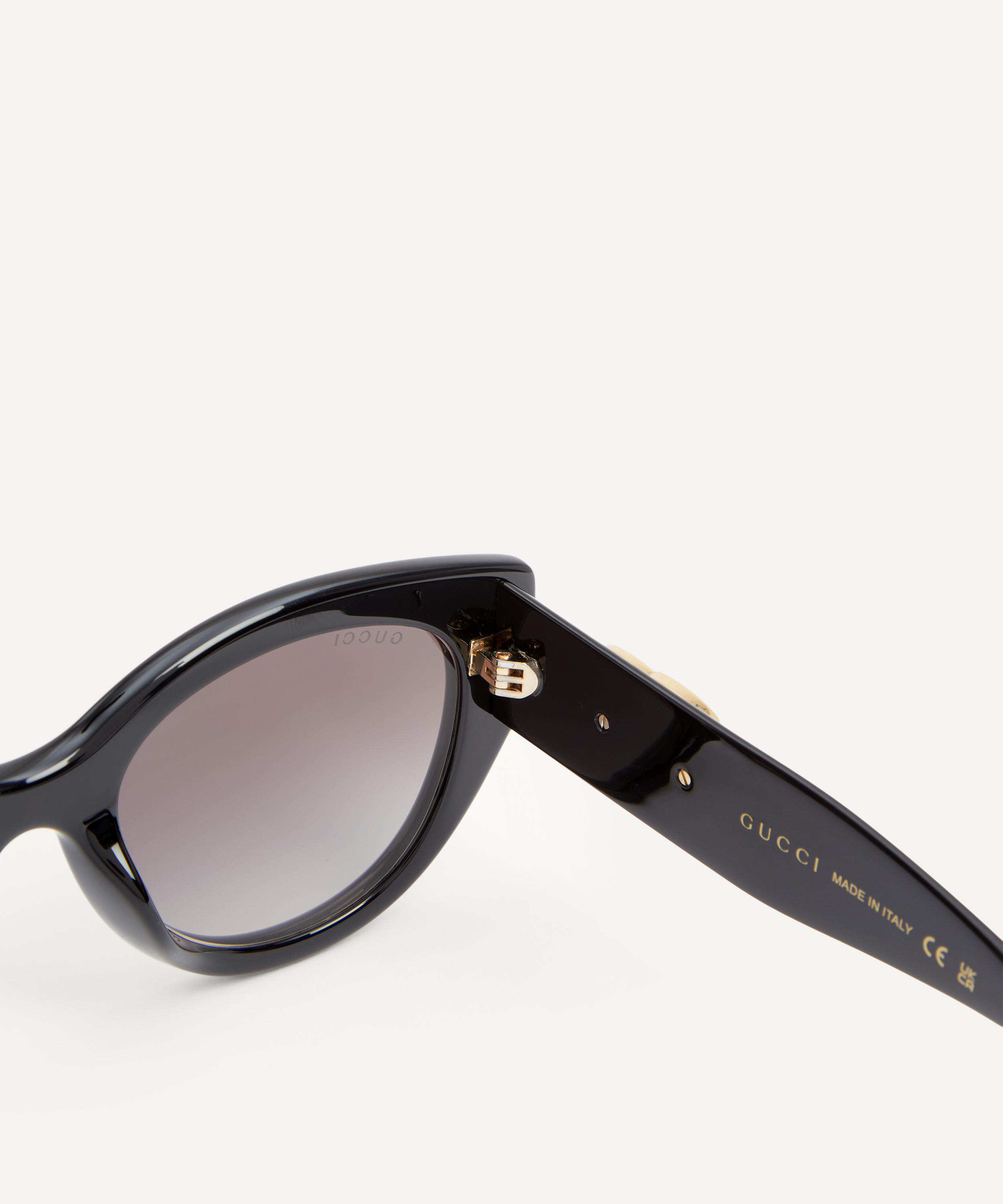 Gucci - Cat Eye Black Acetate Sunglasses image number 2
