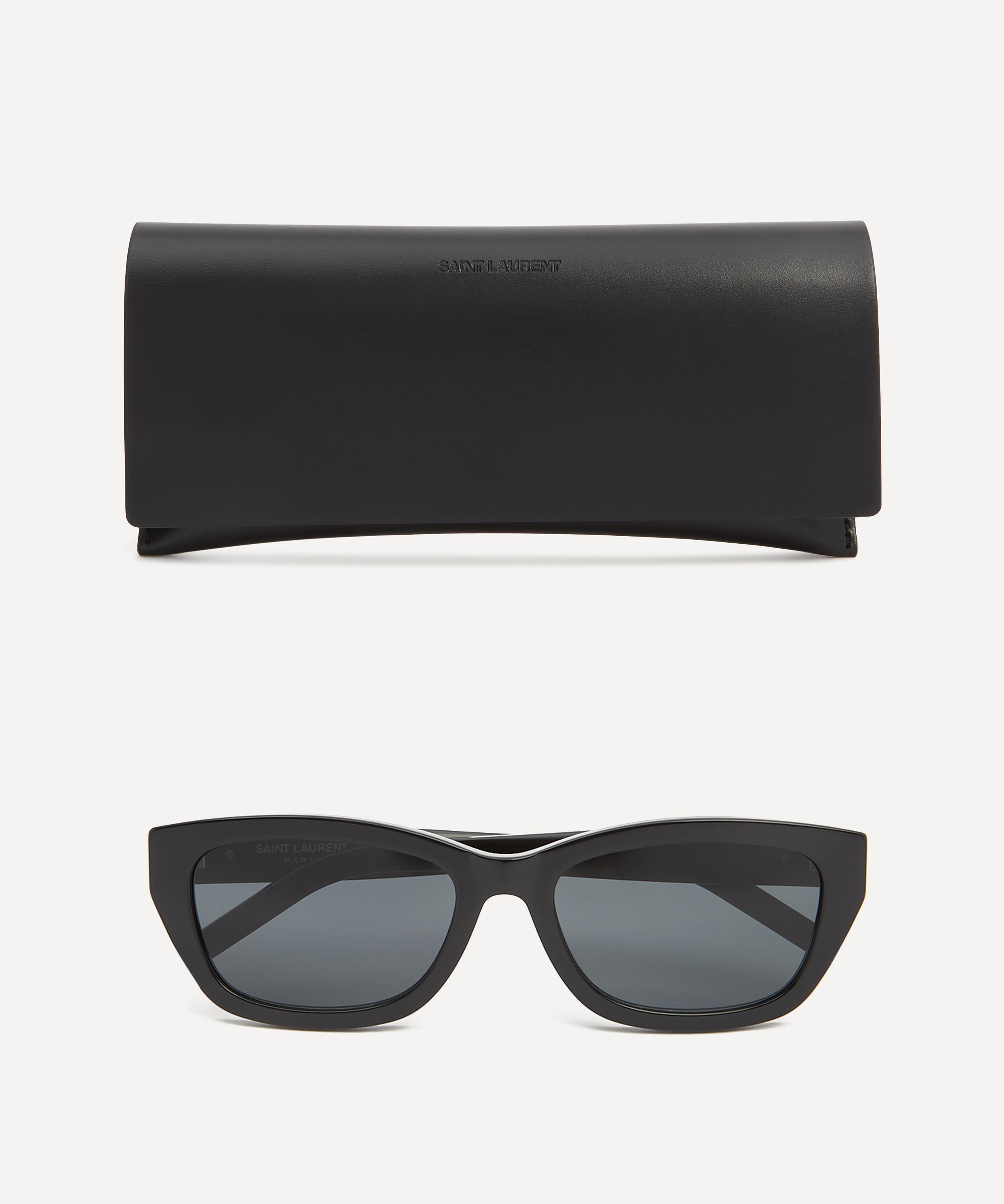 Saint Laurent - Cat Eye Black Acetate Sunglasses image number 3