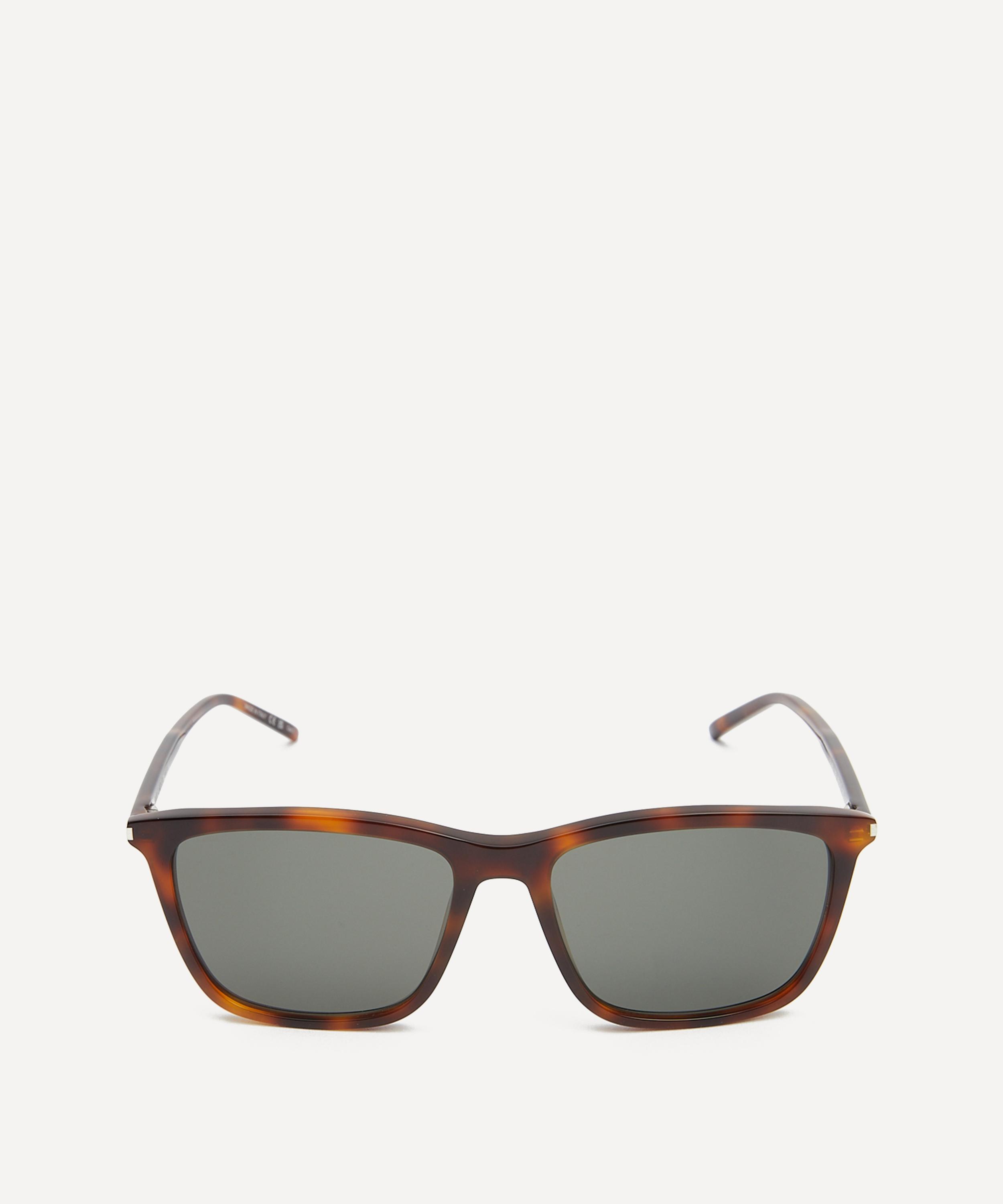 Saint Laurent - Square Havana Acetate Sunglasses image number 0