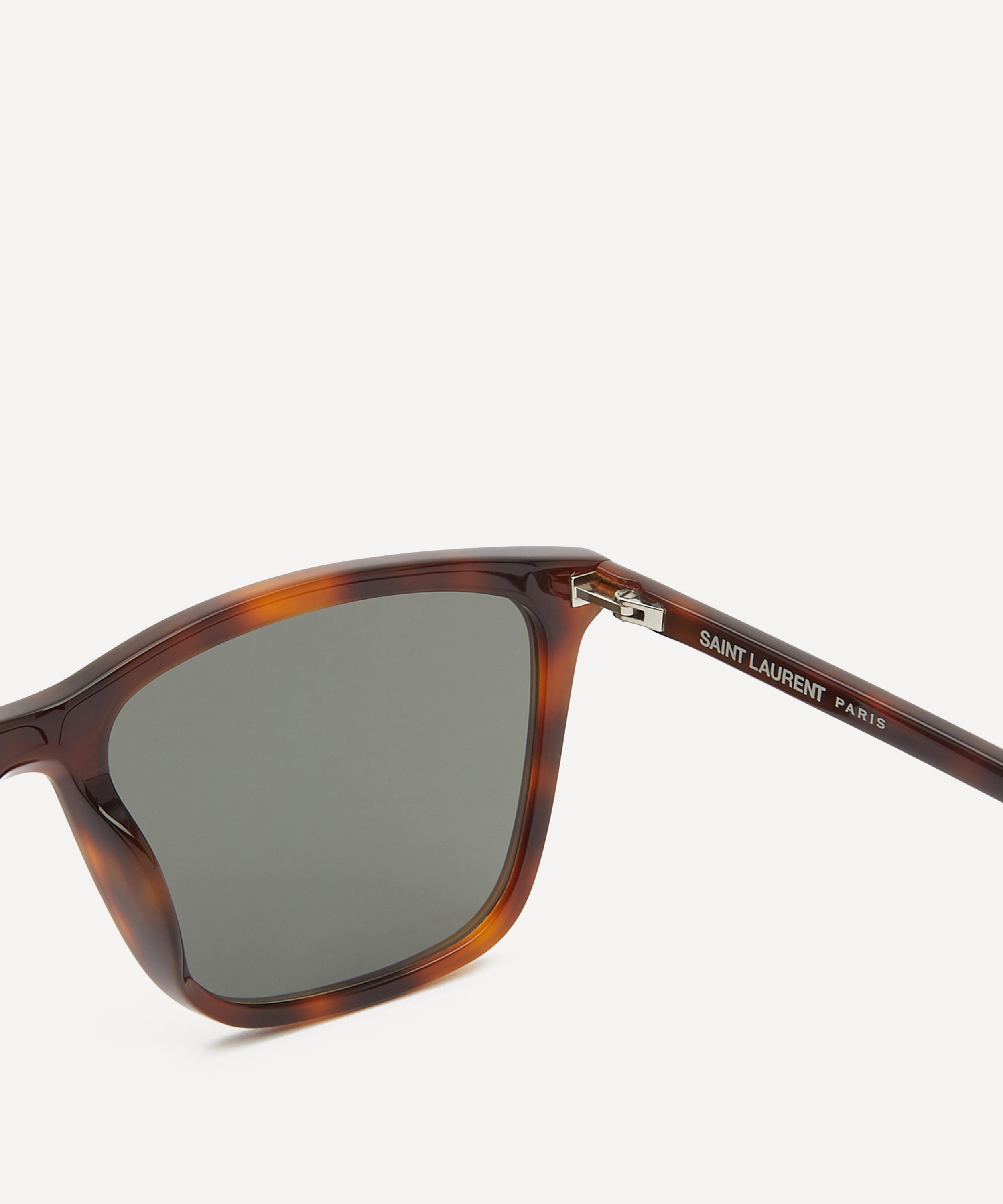 Saint Laurent - Square Havana Acetate Sunglasses image number 2