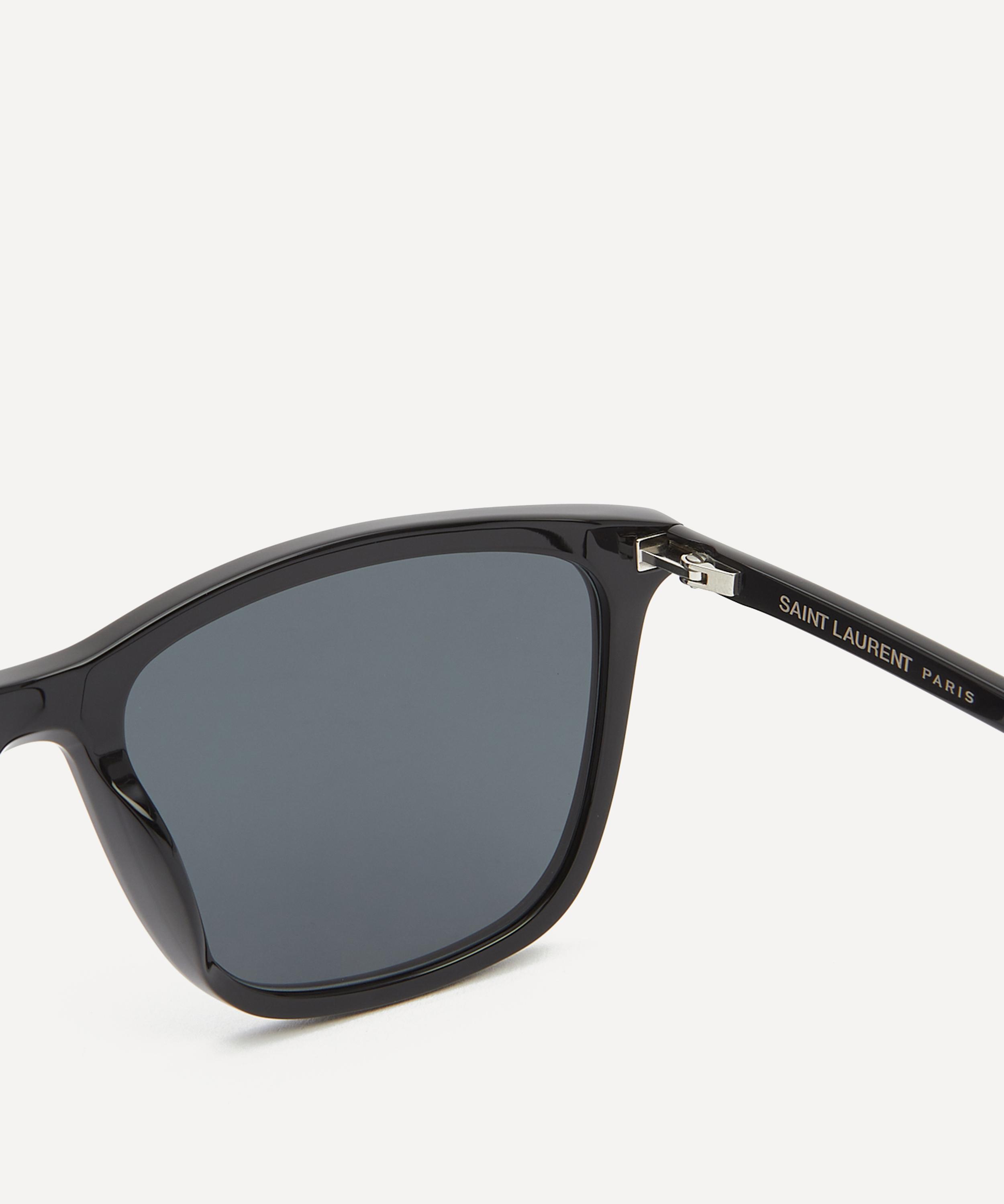 Saint Laurent - Square Black Acetate Sunglasses image number 2