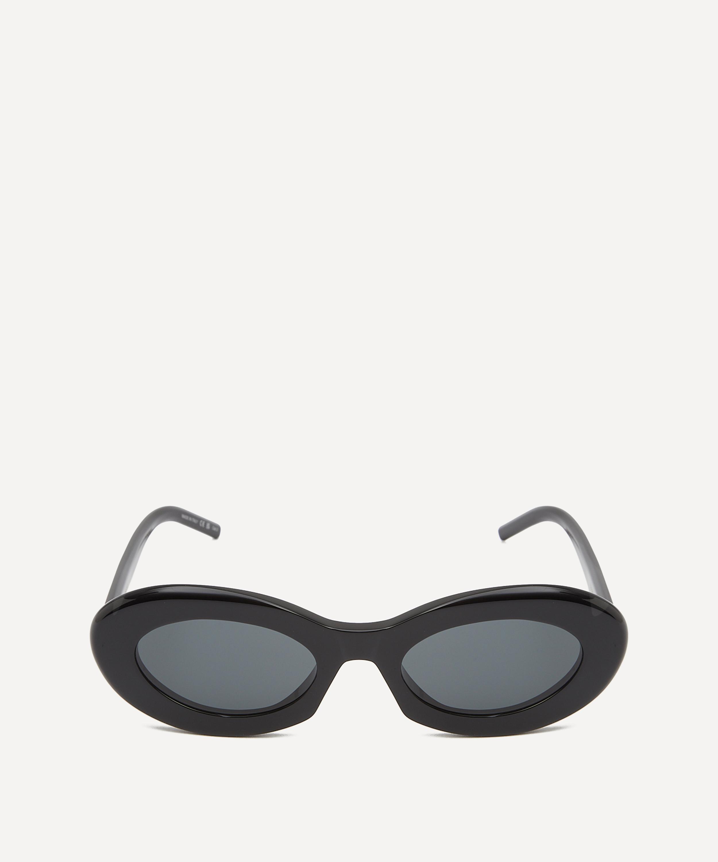 Saint Laurent - Chunky Cat Eye Black Acetate Sunglasses image number 0
