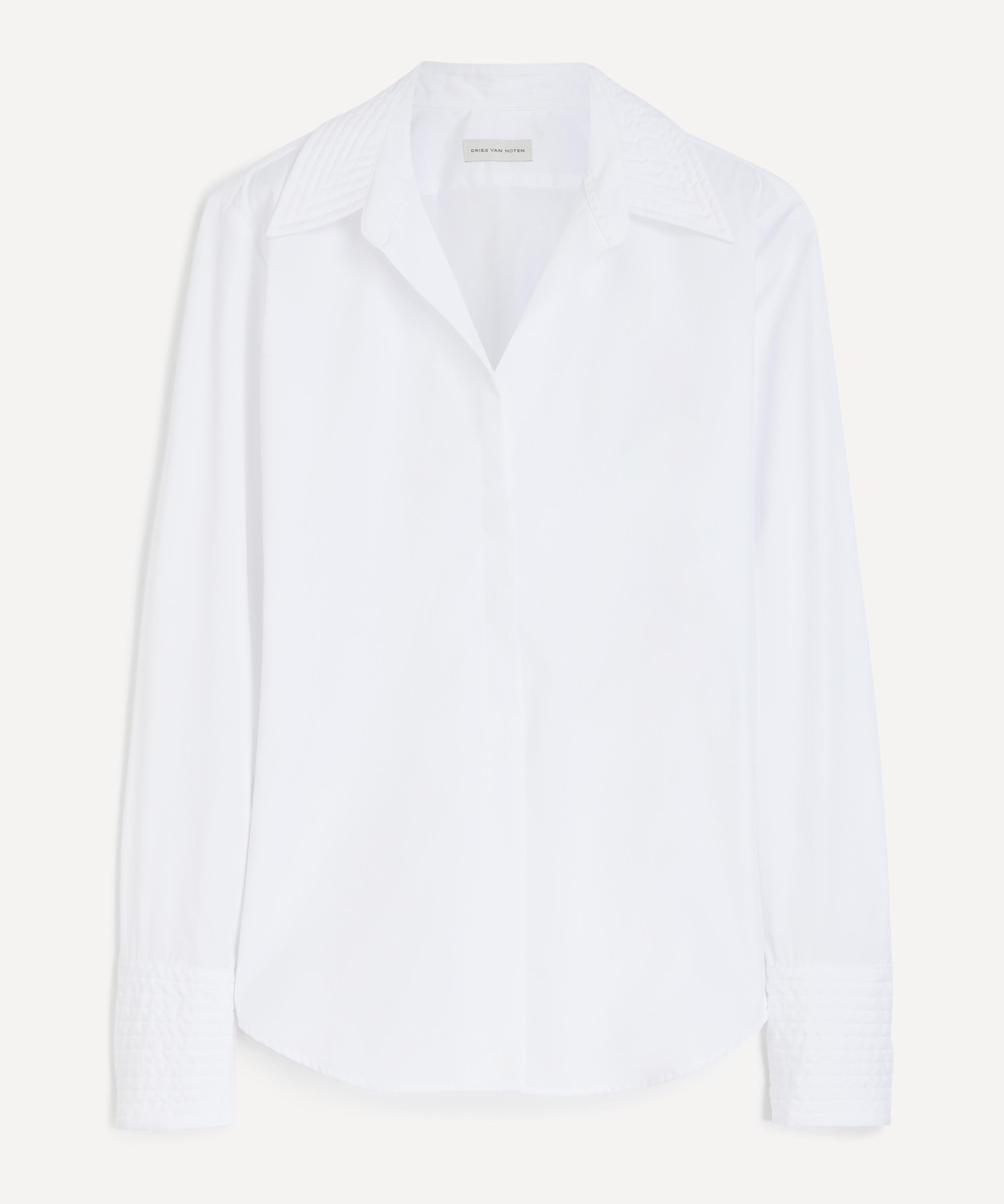 Dries Van Noten - Wide-Cuff Poplin Shirt image number 0