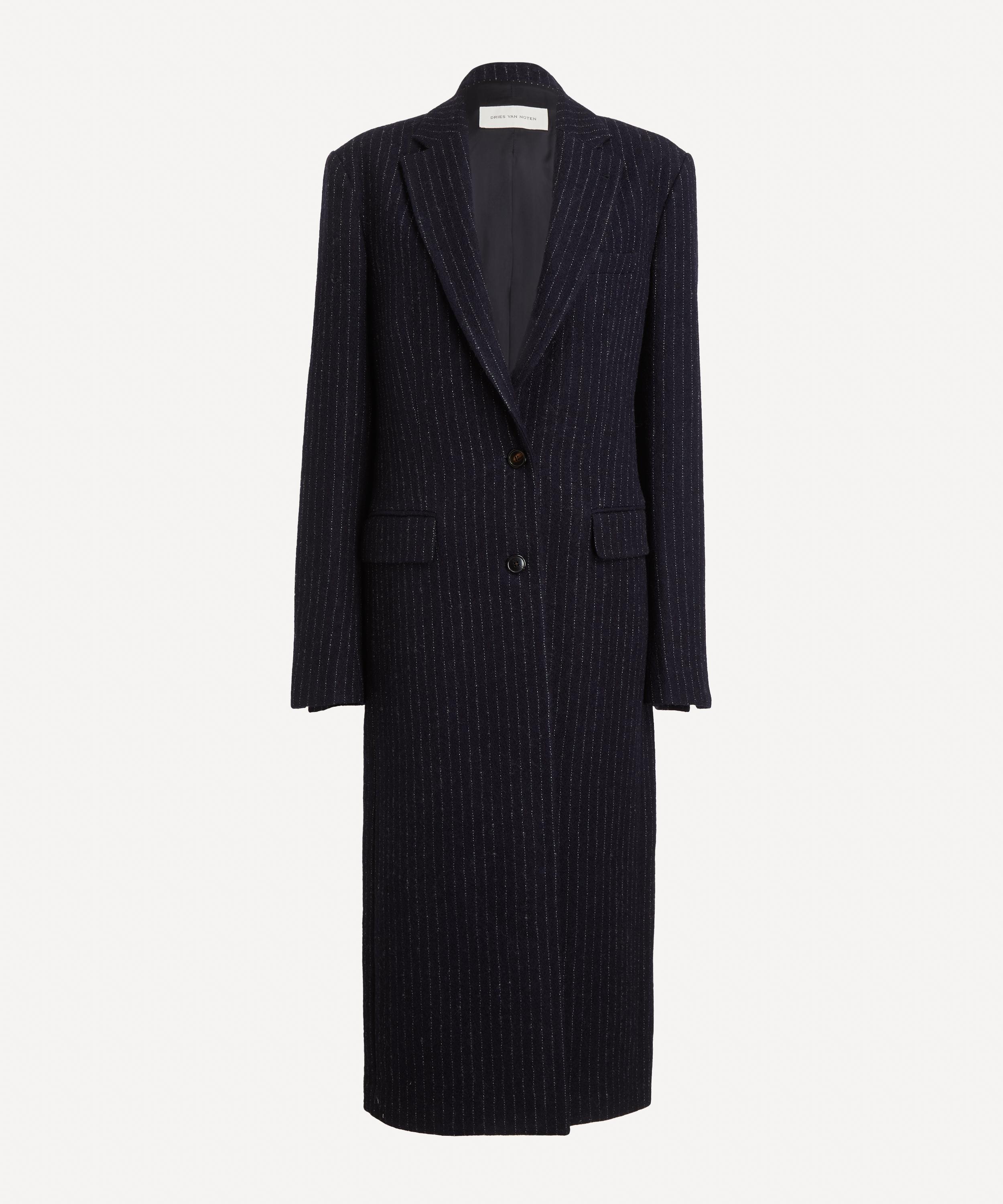 Dries Van Noten - Pinstripe Wool Twill Coat