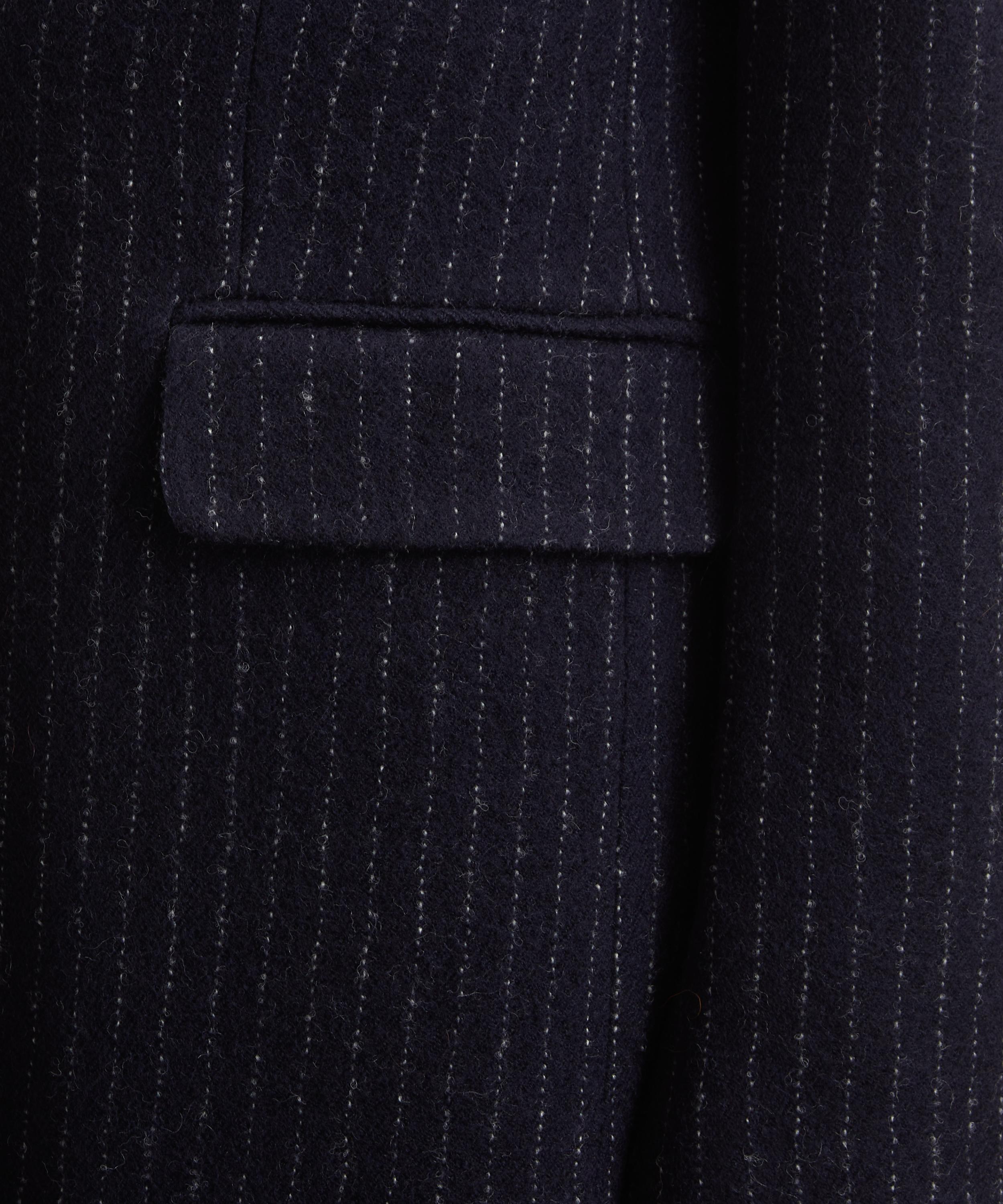 Dries Van Noten - Pinstripe Wool Twill Coat image number 4