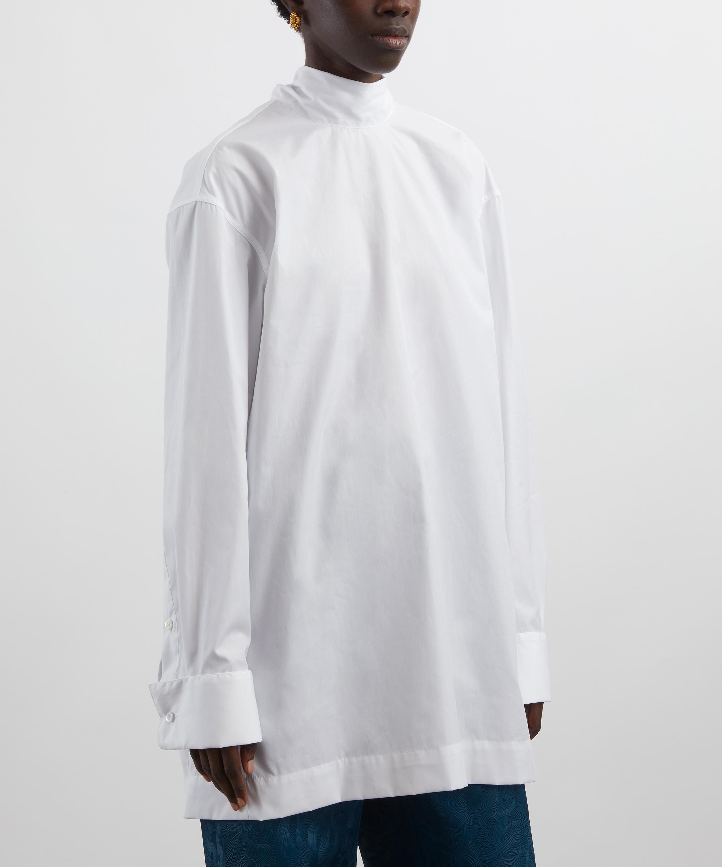 Dries Van Noten - White Loose Cotton Shirt image number 2