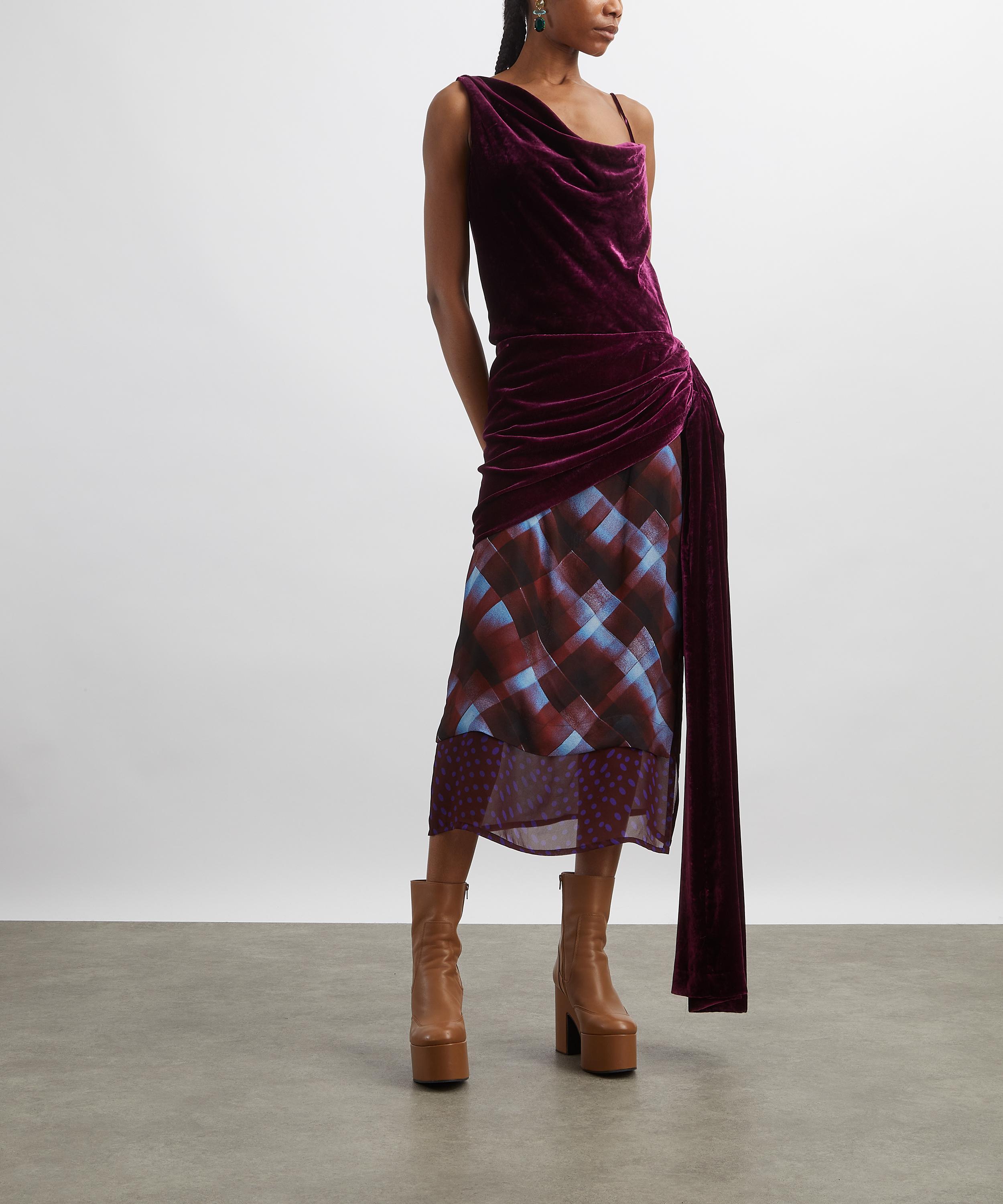 Dries Van Noten - Senice Layered Print Midi Skirt image number 1