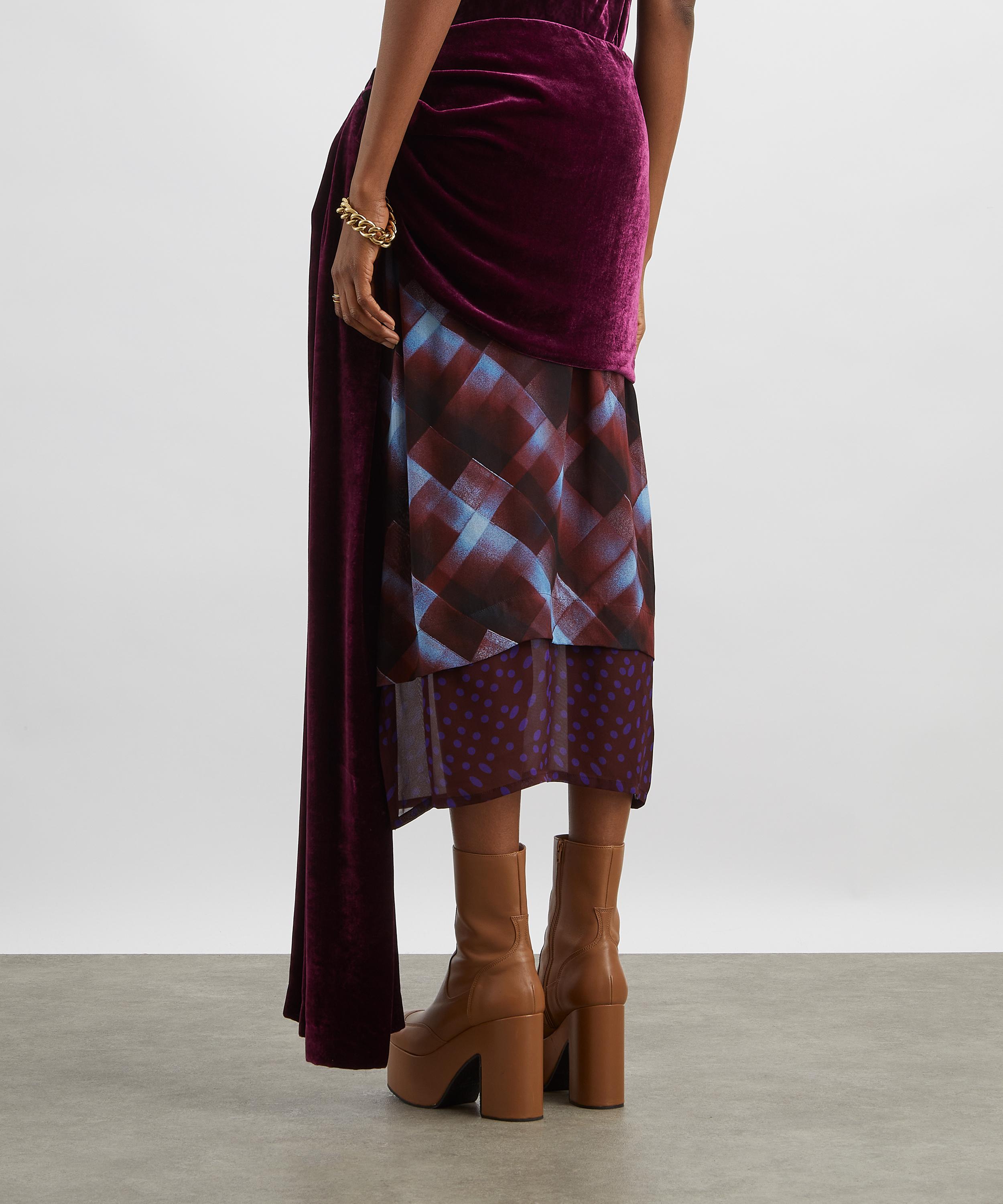 Dries Van Noten - Senice Layered Print Midi Skirt image number 3