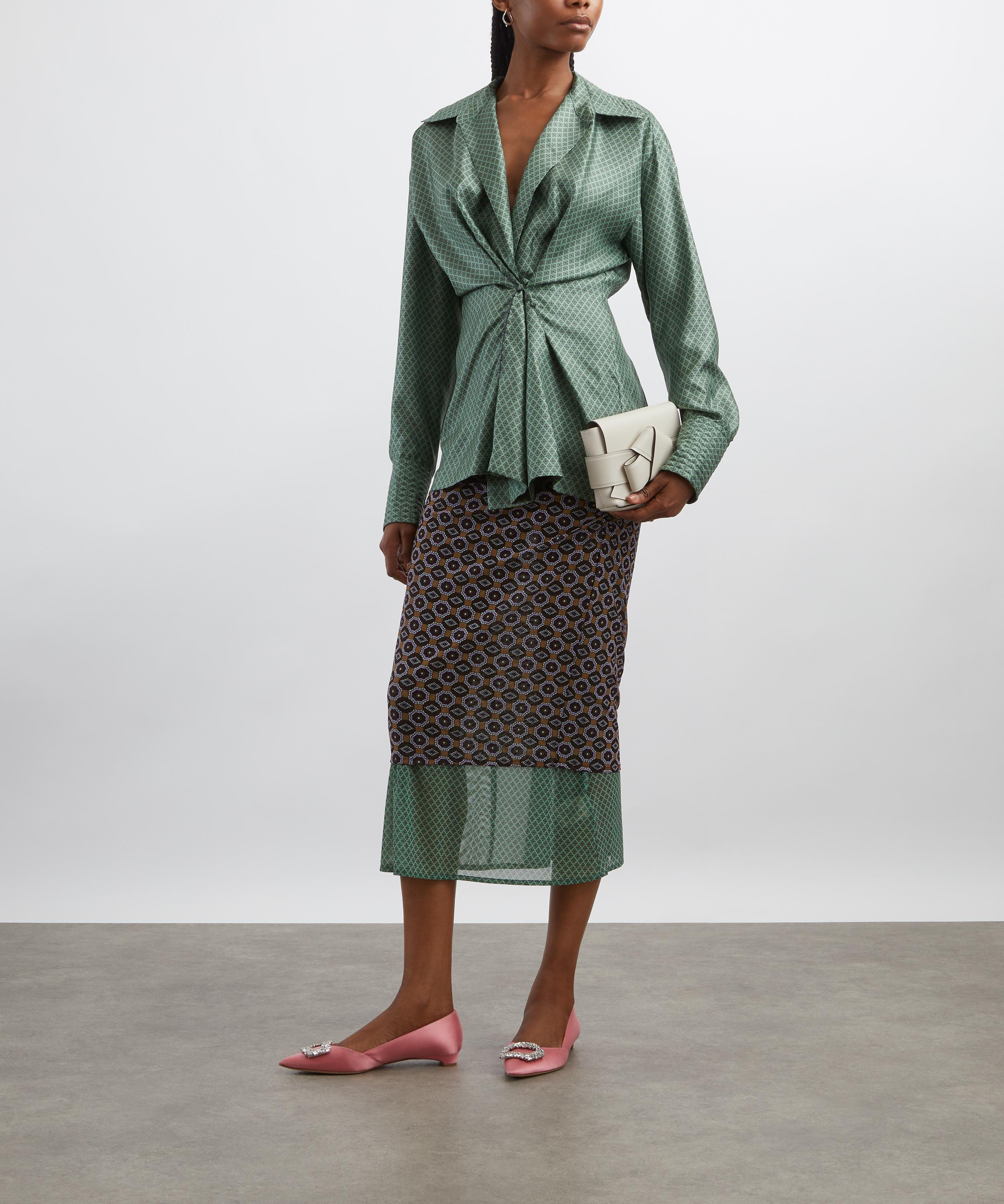 Dries Van Noten - Draped Silk Blouse image number 1