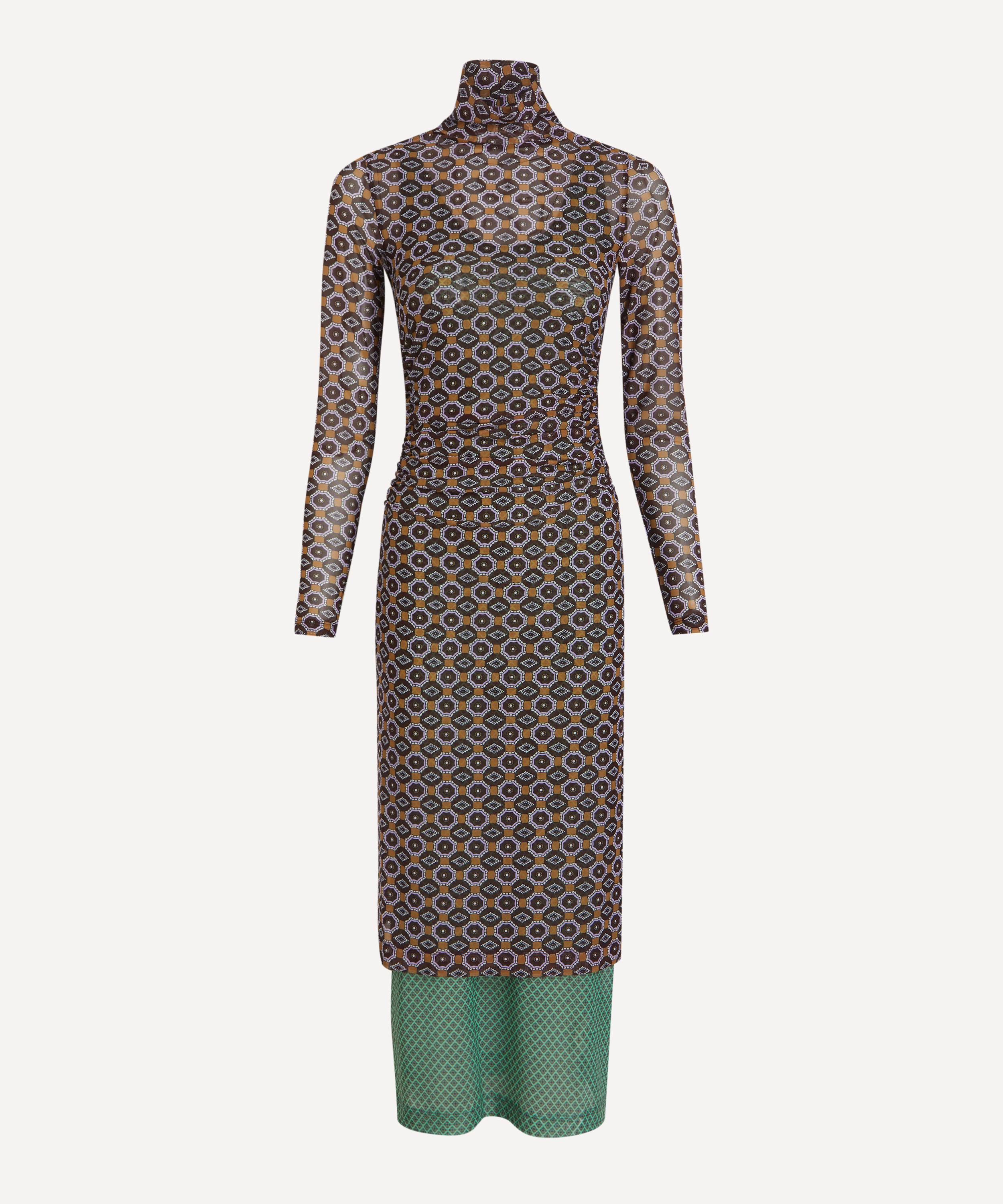 Dries Van Noten - Printed Mesh Dress image number 0