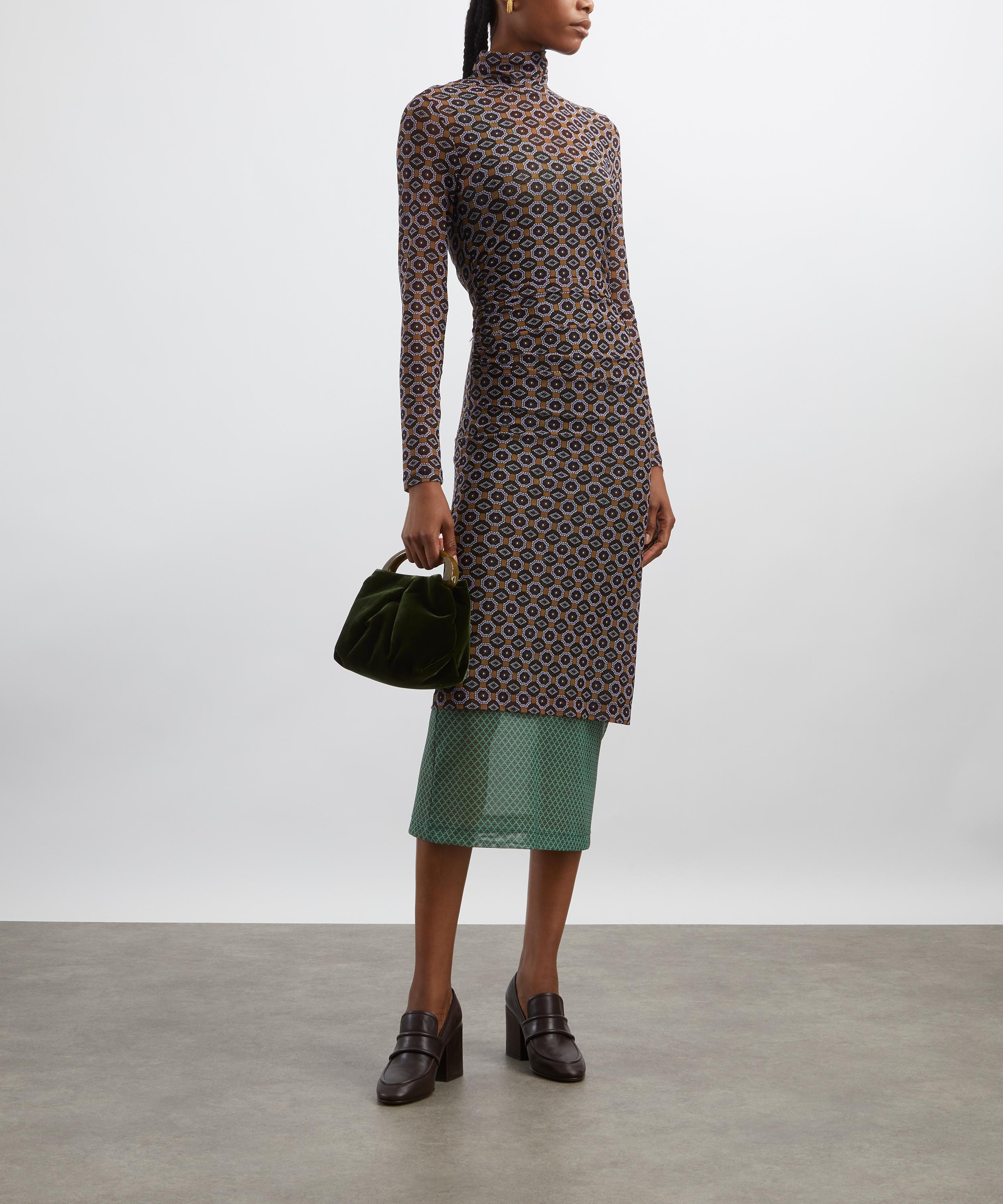 Dries Van Noten - Printed Mesh Dress image number 1